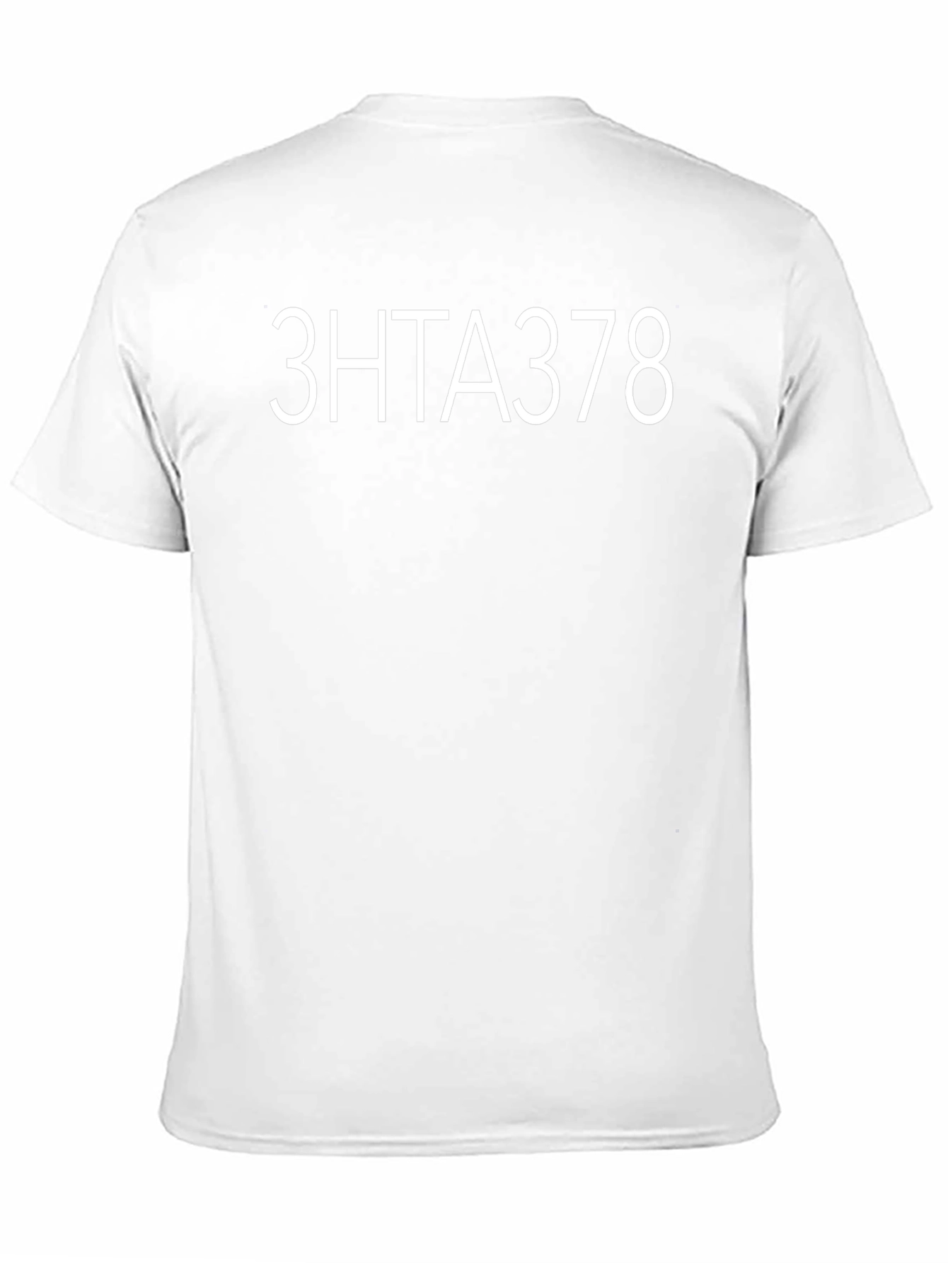 3HTA378 Black Tee - Modern Graphic Design
