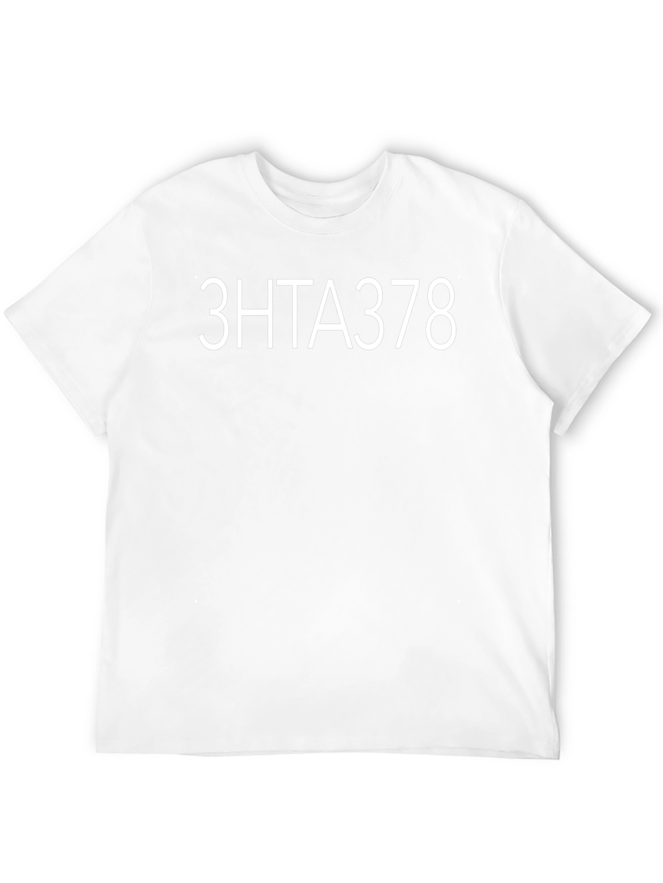 3HTA378 Black Tee - Modern Graphic Design