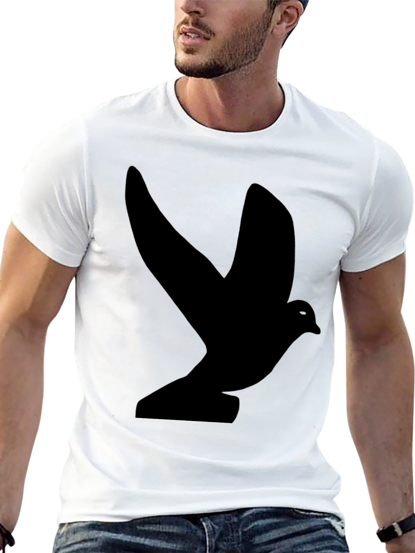Black Dove Graphic Tee - Classic Unisex T-Shirt