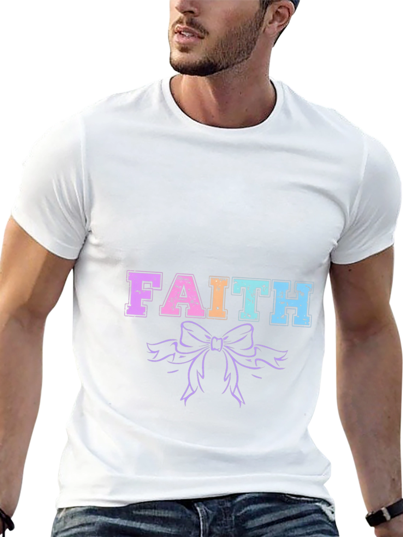Faith Graphic Tee - Trendy Casual Shirt