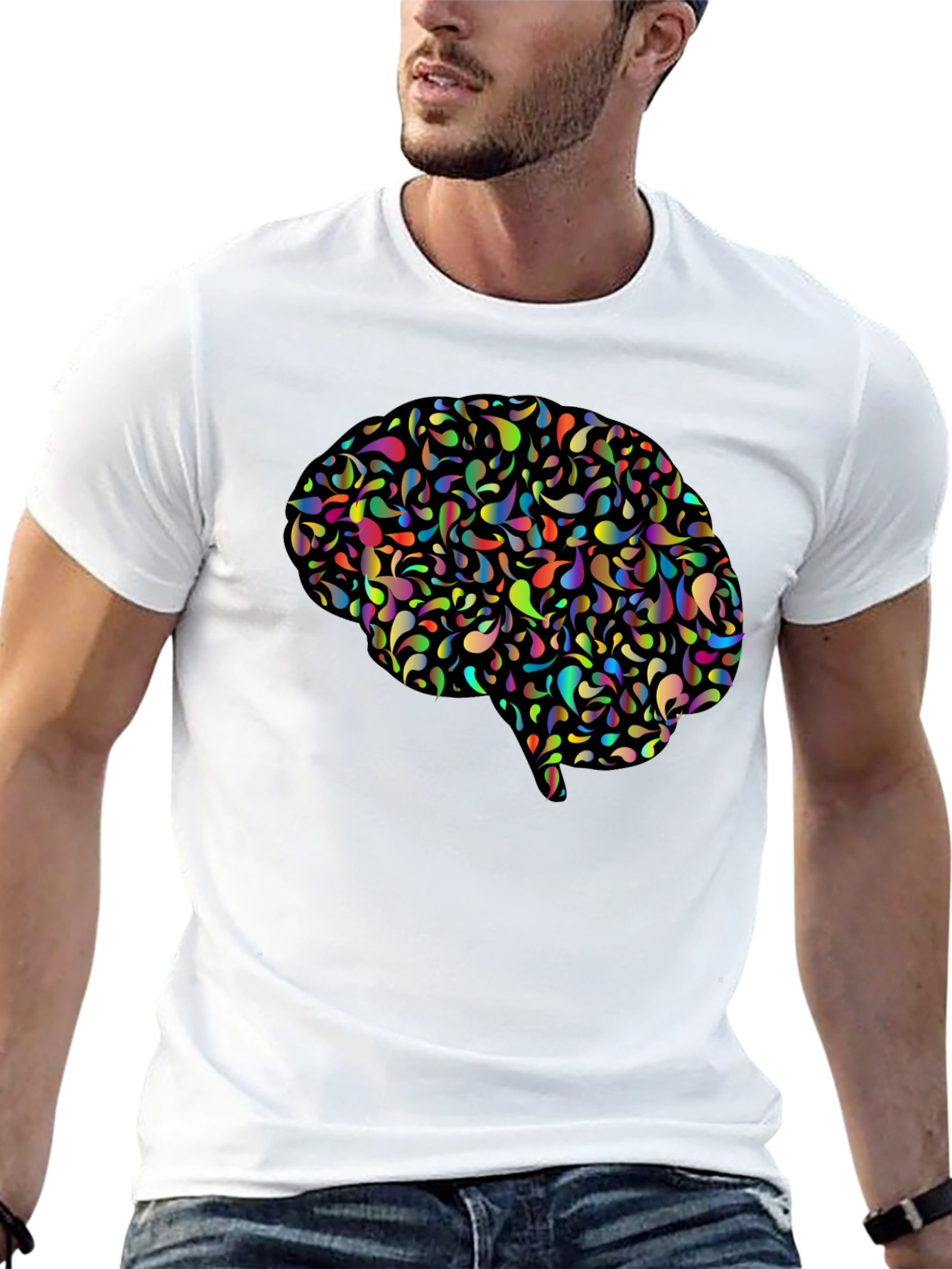 Creative Brain Graphic Tee - Think Outside the Box!