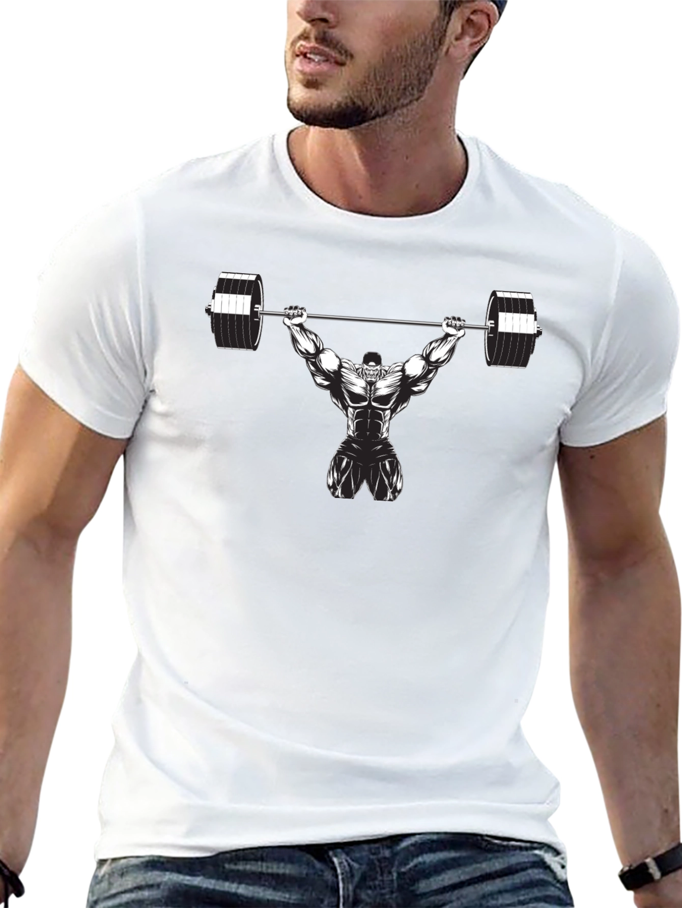Weightlifter Graphic T-Shirt - Gym Motivation
