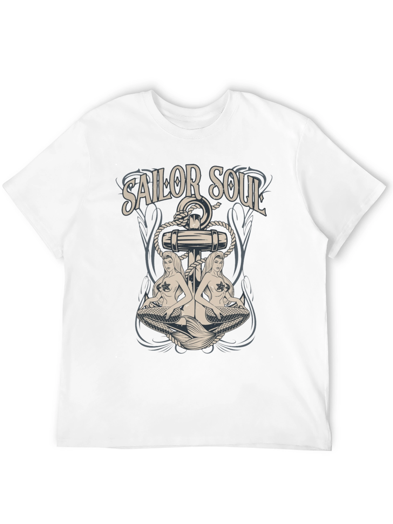 Sailor Soul Graphic Tee - Black Cotton T-Shirt