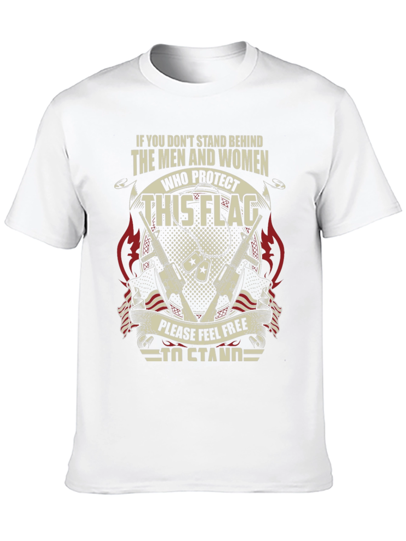 Patriotic Stand For The Flag Graphic Tee