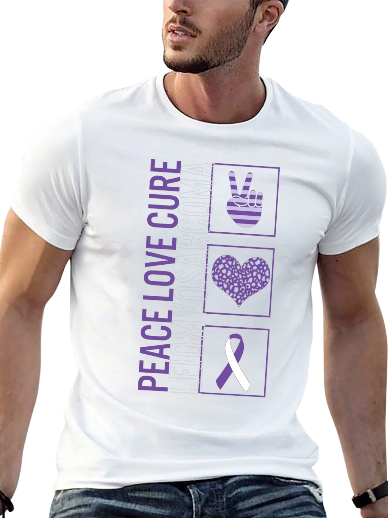 Peace Love Cure Leiomyosarcoma T-Shirt