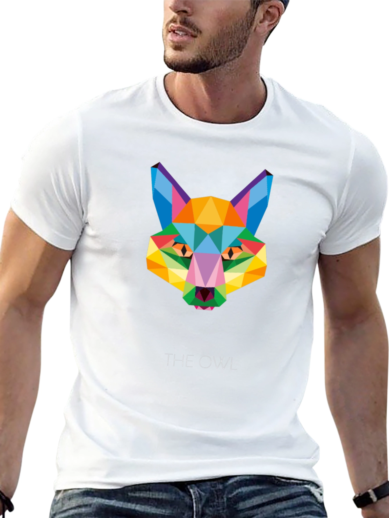 Geometric Owl T-Shirt - Modern Graphic Tee