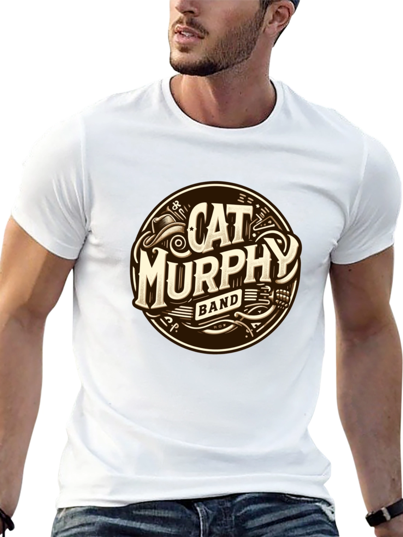 Cat Murphy Band Graphic T-Shirt - Stylish Music Tee