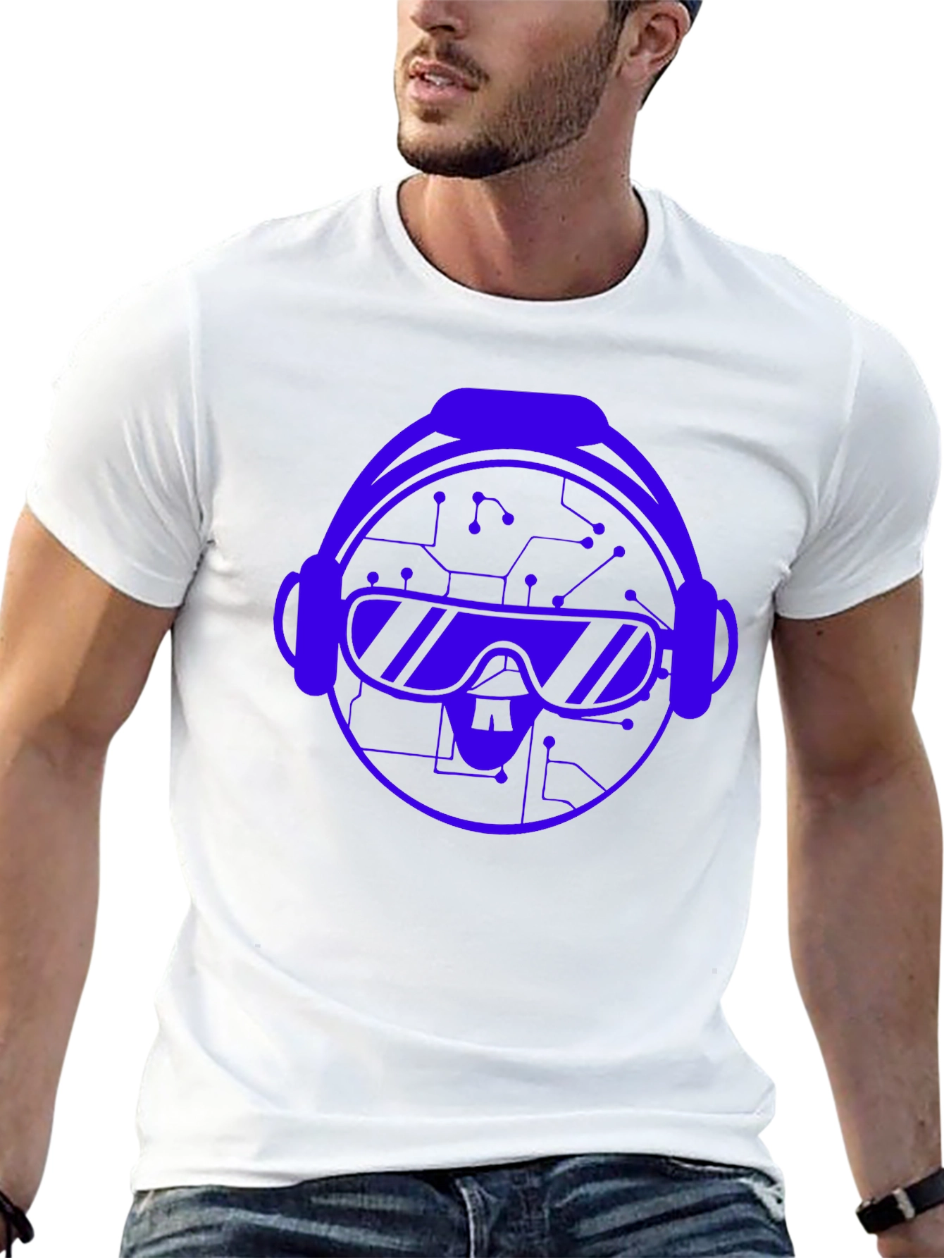 VR Headset Graphic T-Shirt - Black