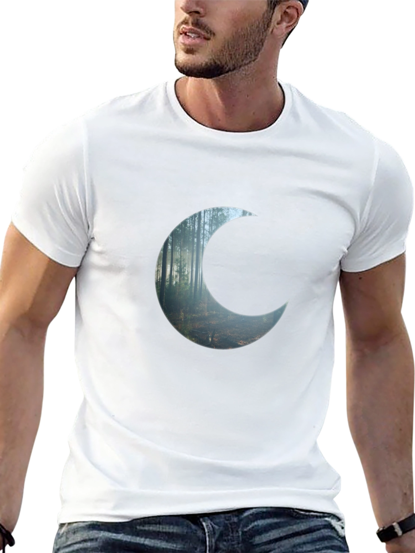 Crescent Forest Black T-Shirt