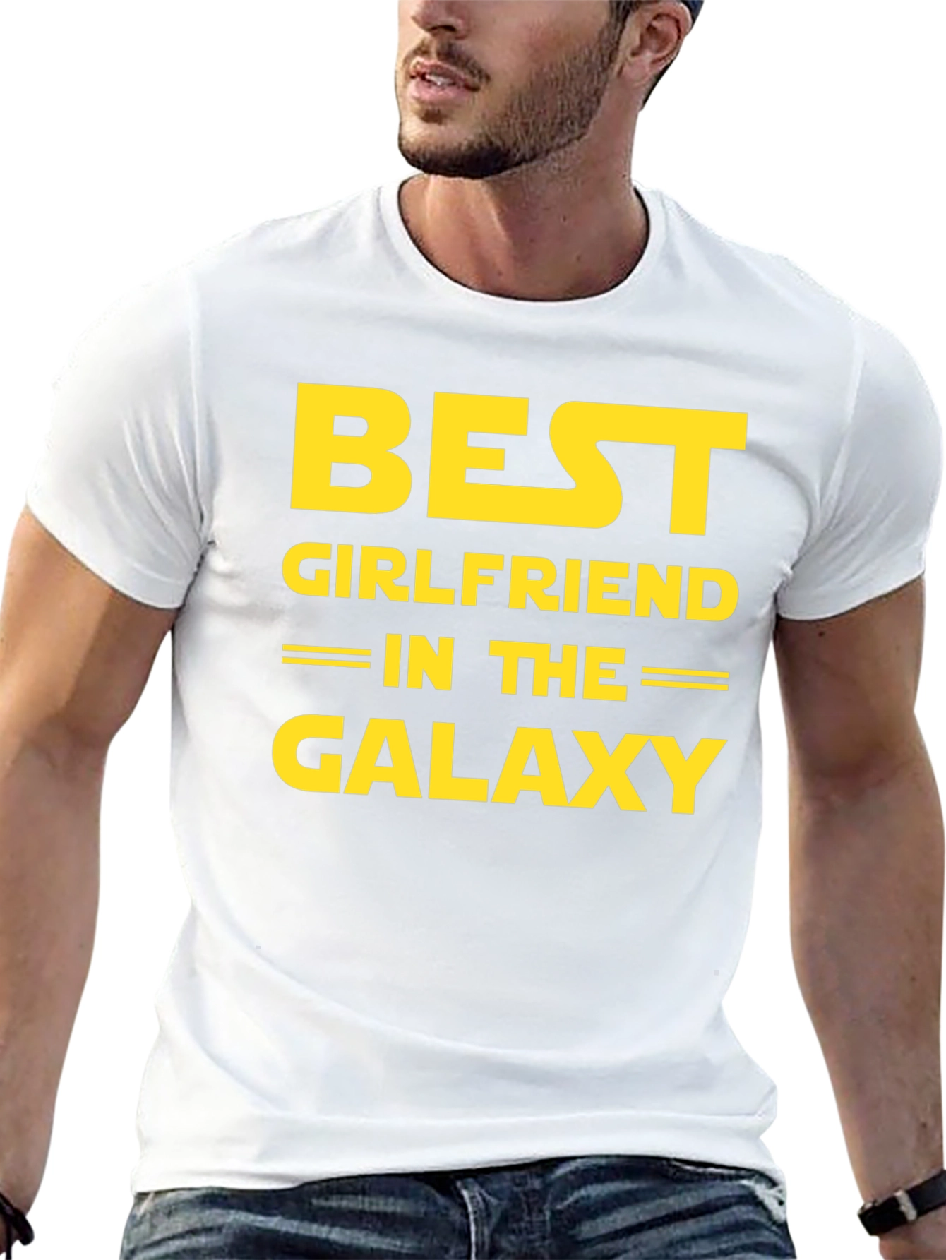 Best Girlfriend in the Galaxy Black T-Shirt