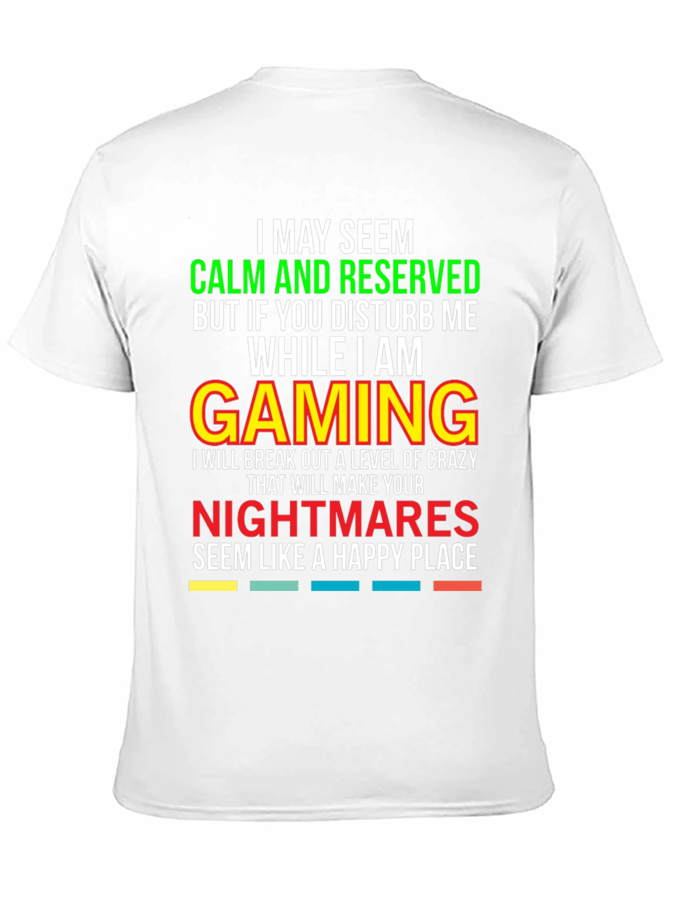 Gamer Warning T-Shirt: Calm & Reserved!
