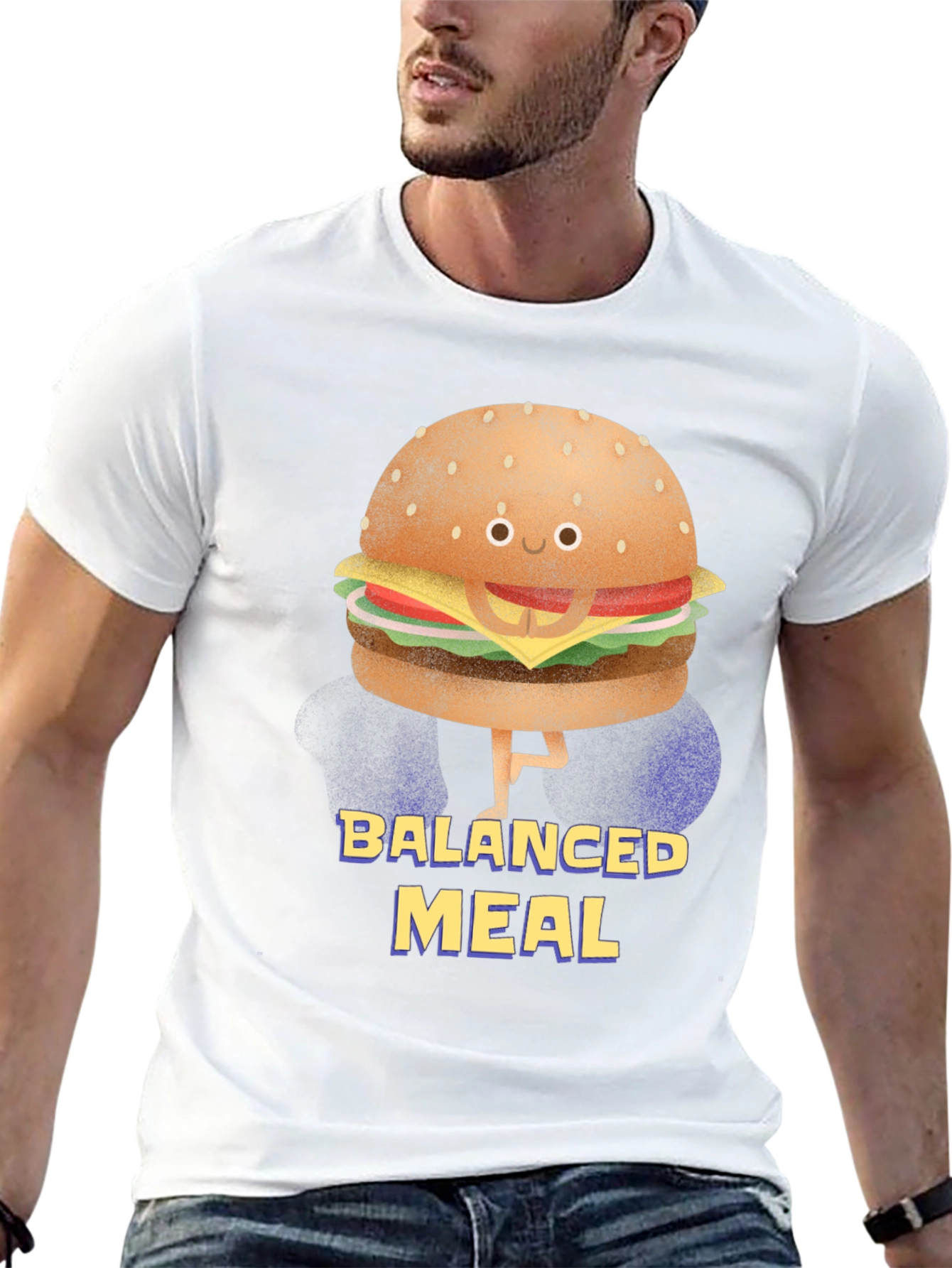 Balanced Meal Funny Burger T-Shirt