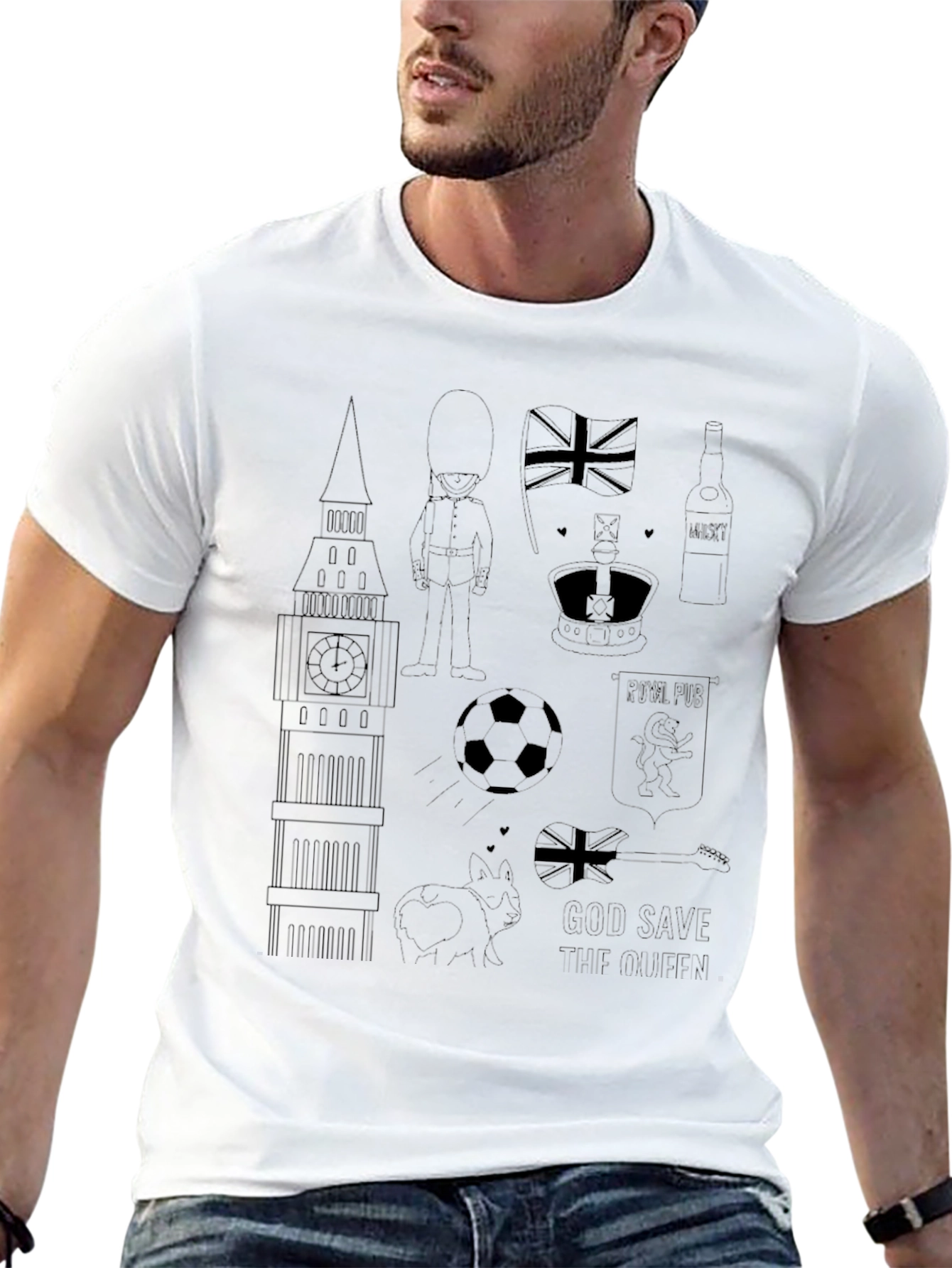London Icons Black T-Shirt