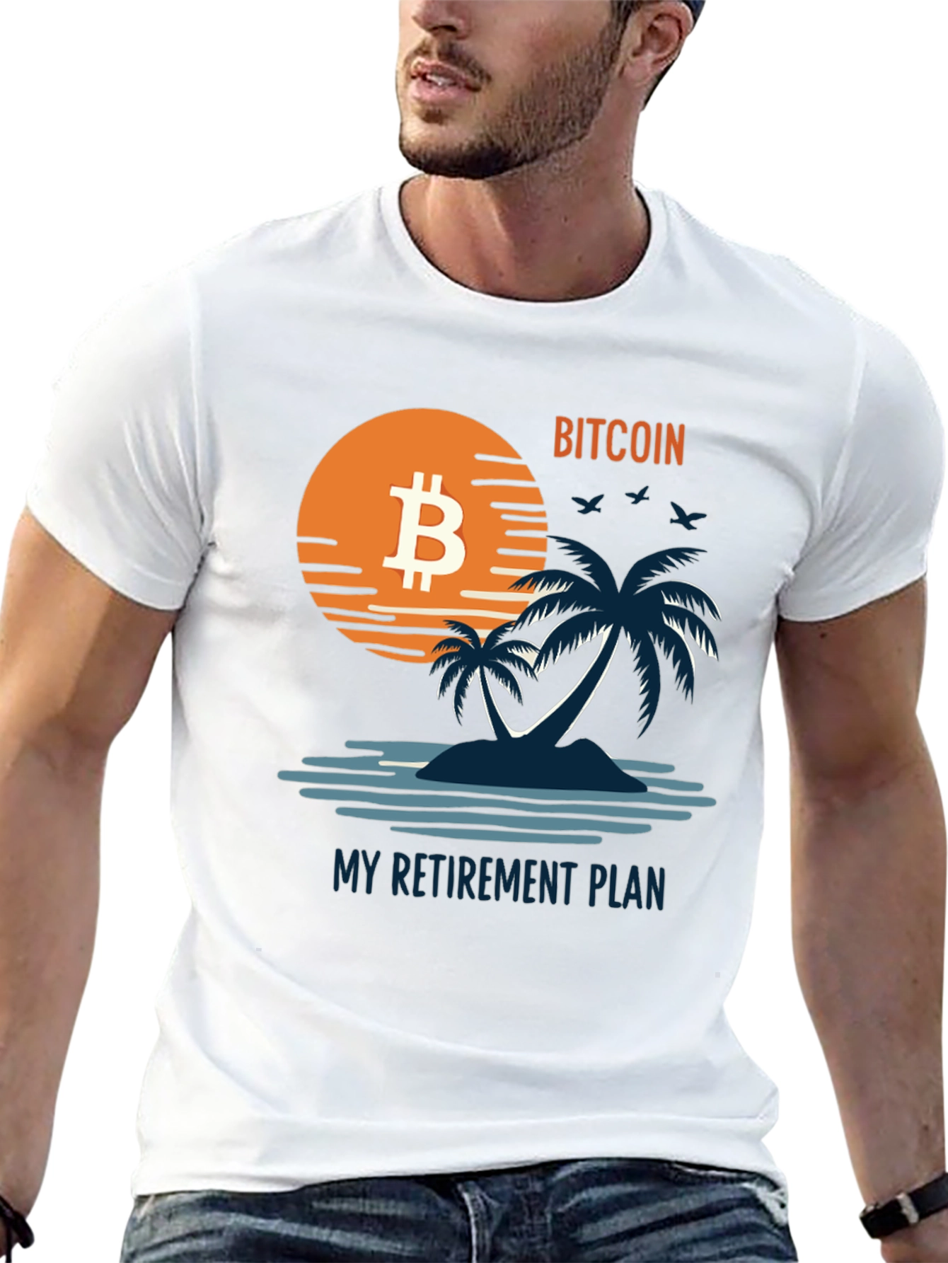 Bitcoin Retirement Plan Graphic Tee - Island Vibe