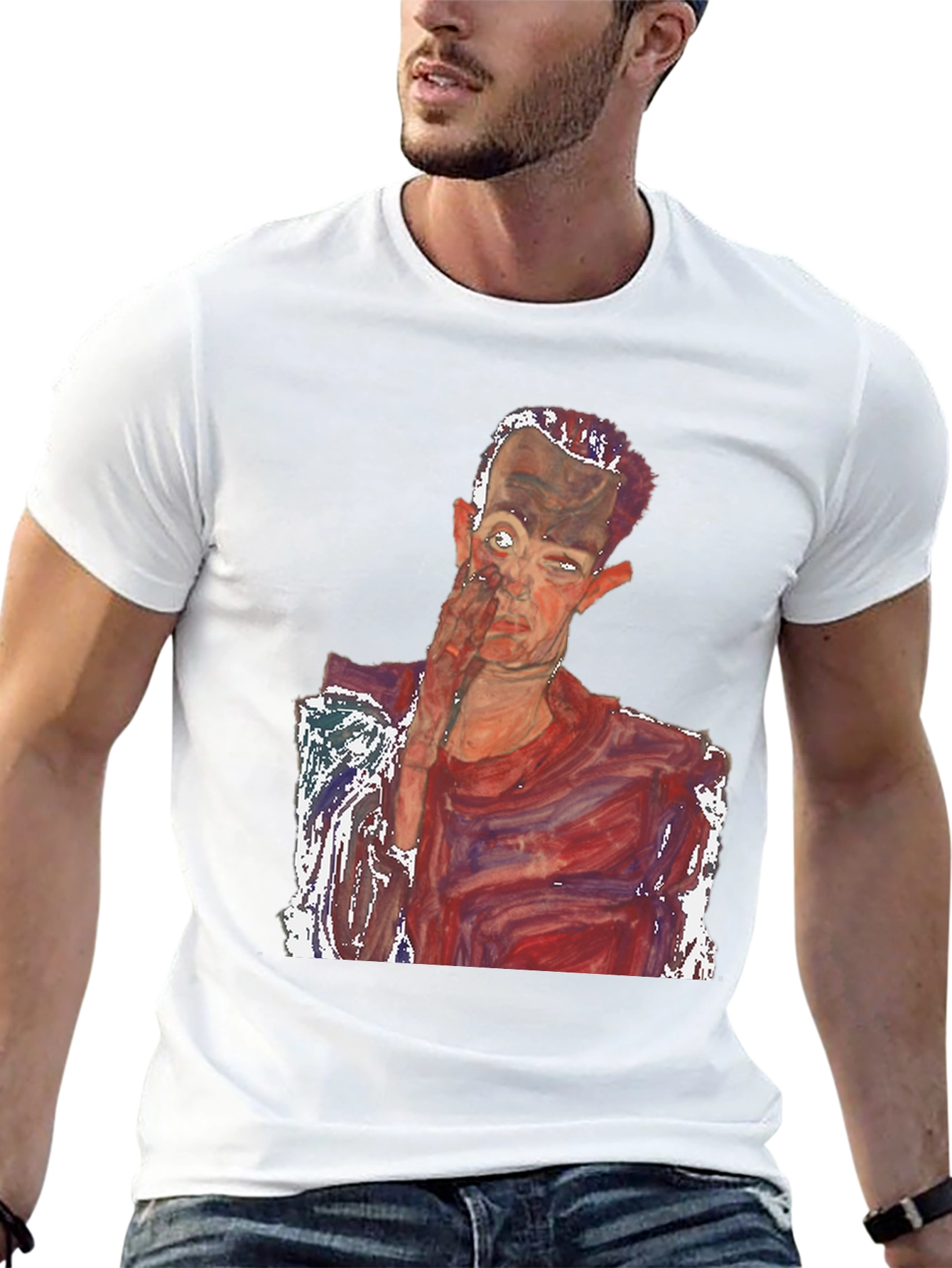 Egon Schiele Self Portrait Graphic Tee