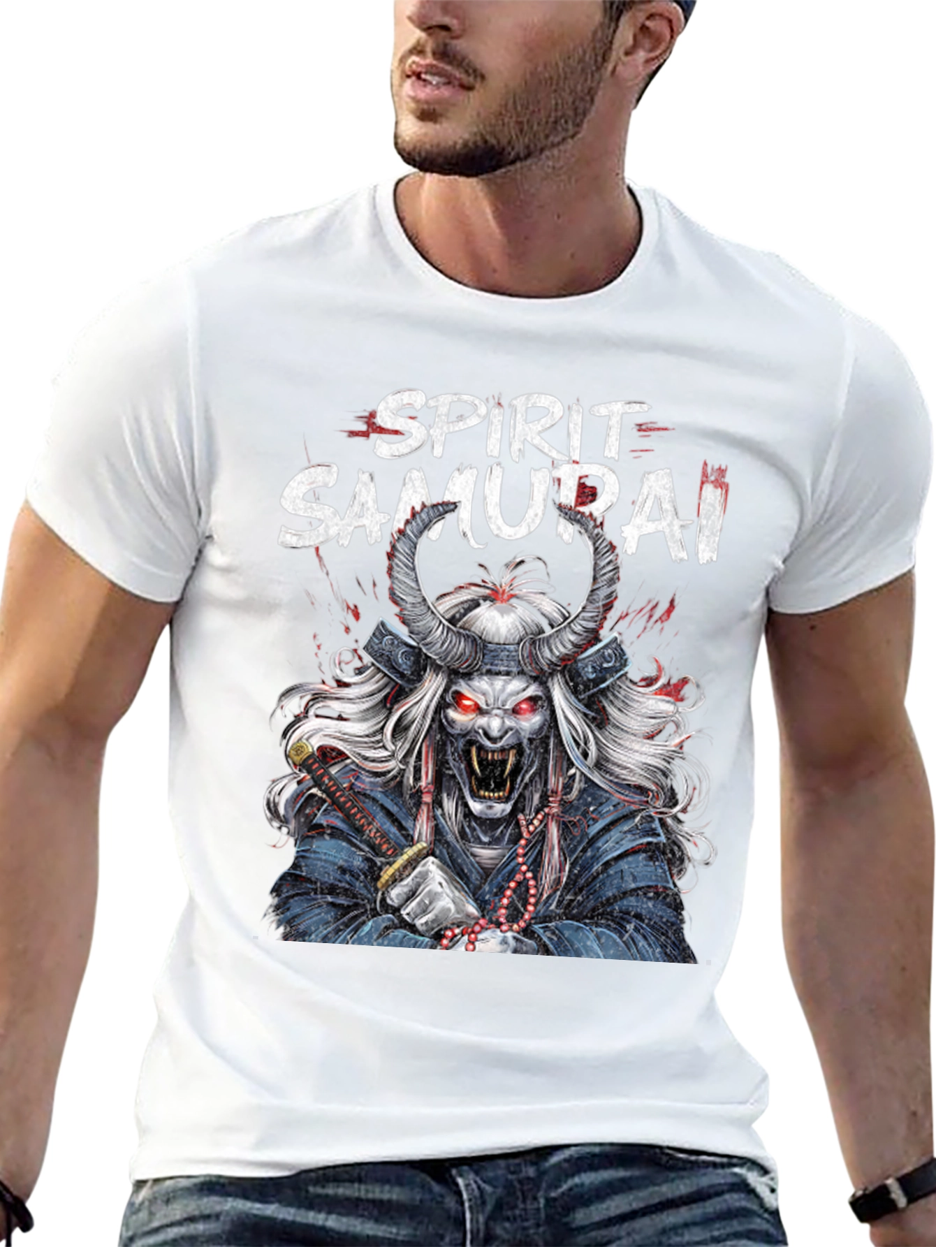 Spirit Samurai Graphic Tee - Mens Black T-Shirt