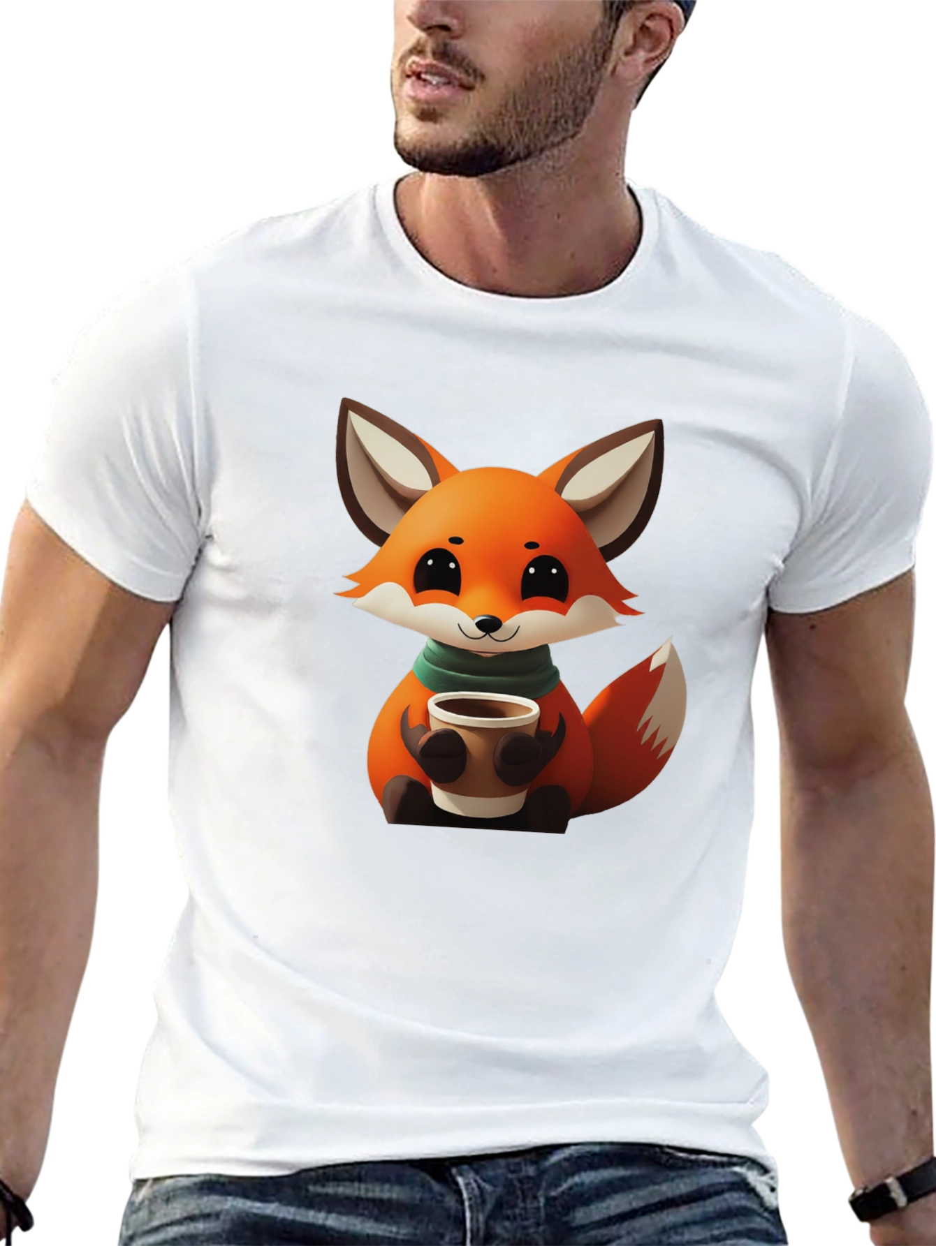 Cute Fox Coffee T-Shirt