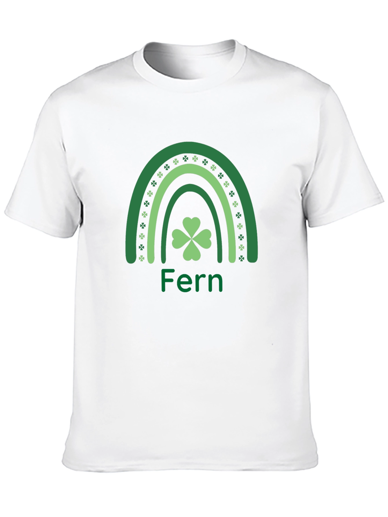 Fern St. Patricks Day Rainbow Shamrock T-Shirt