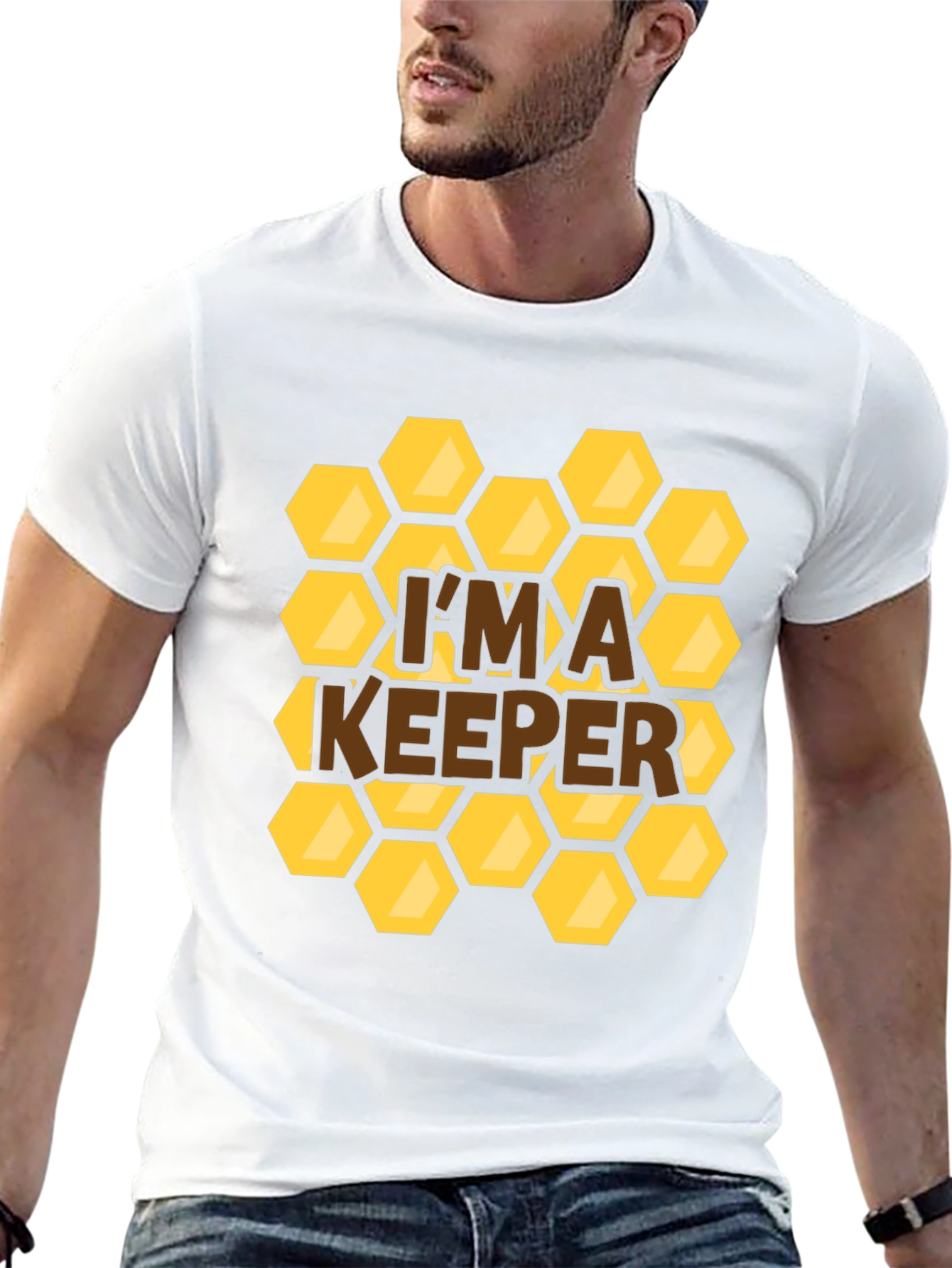 Im a Keeper Honeycomb Graphic T-Shirt