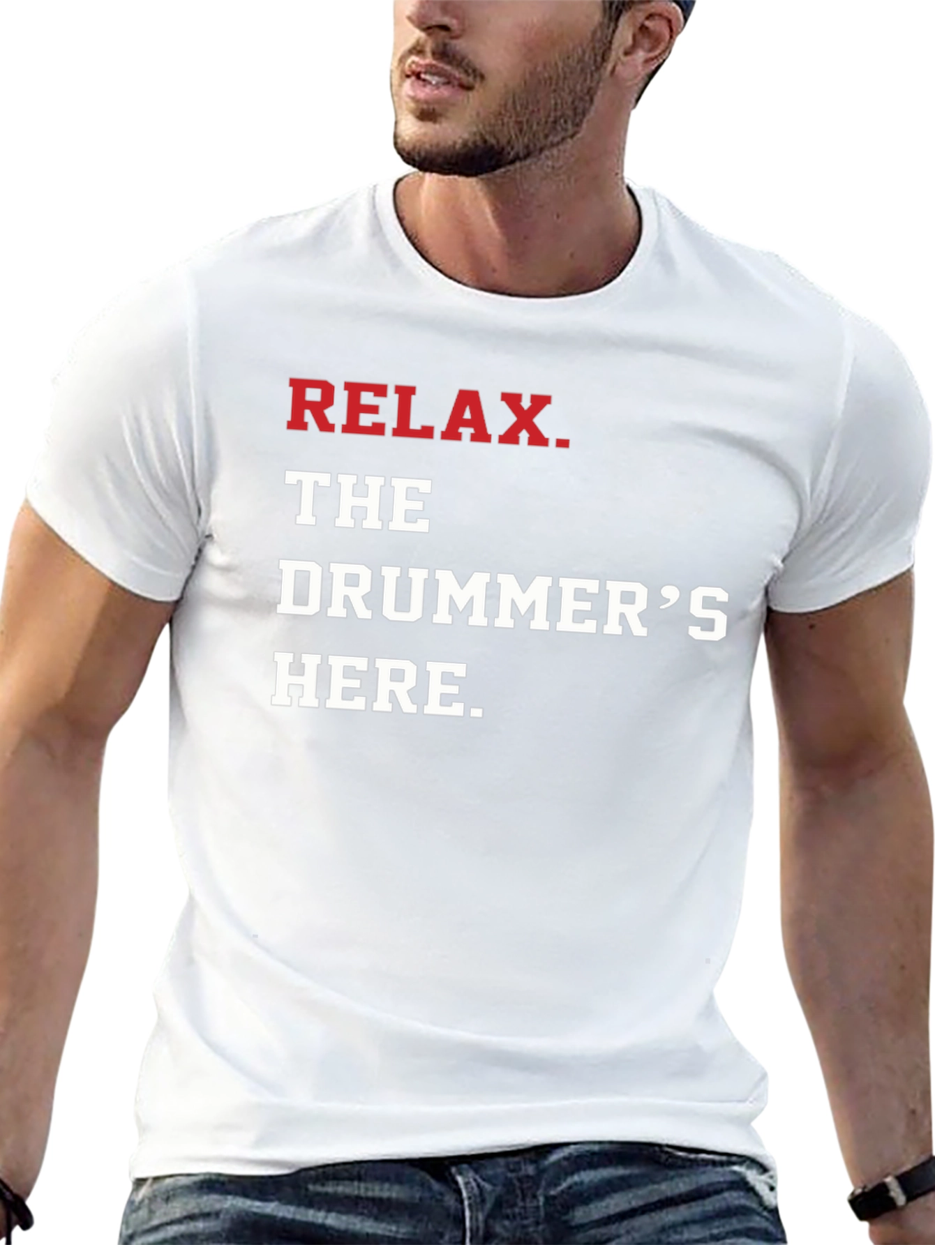Relax The Drummers Here Graphic Tee