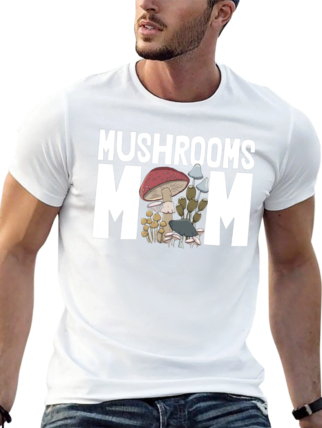 Mushrooms Mom Graphic T-Shirt