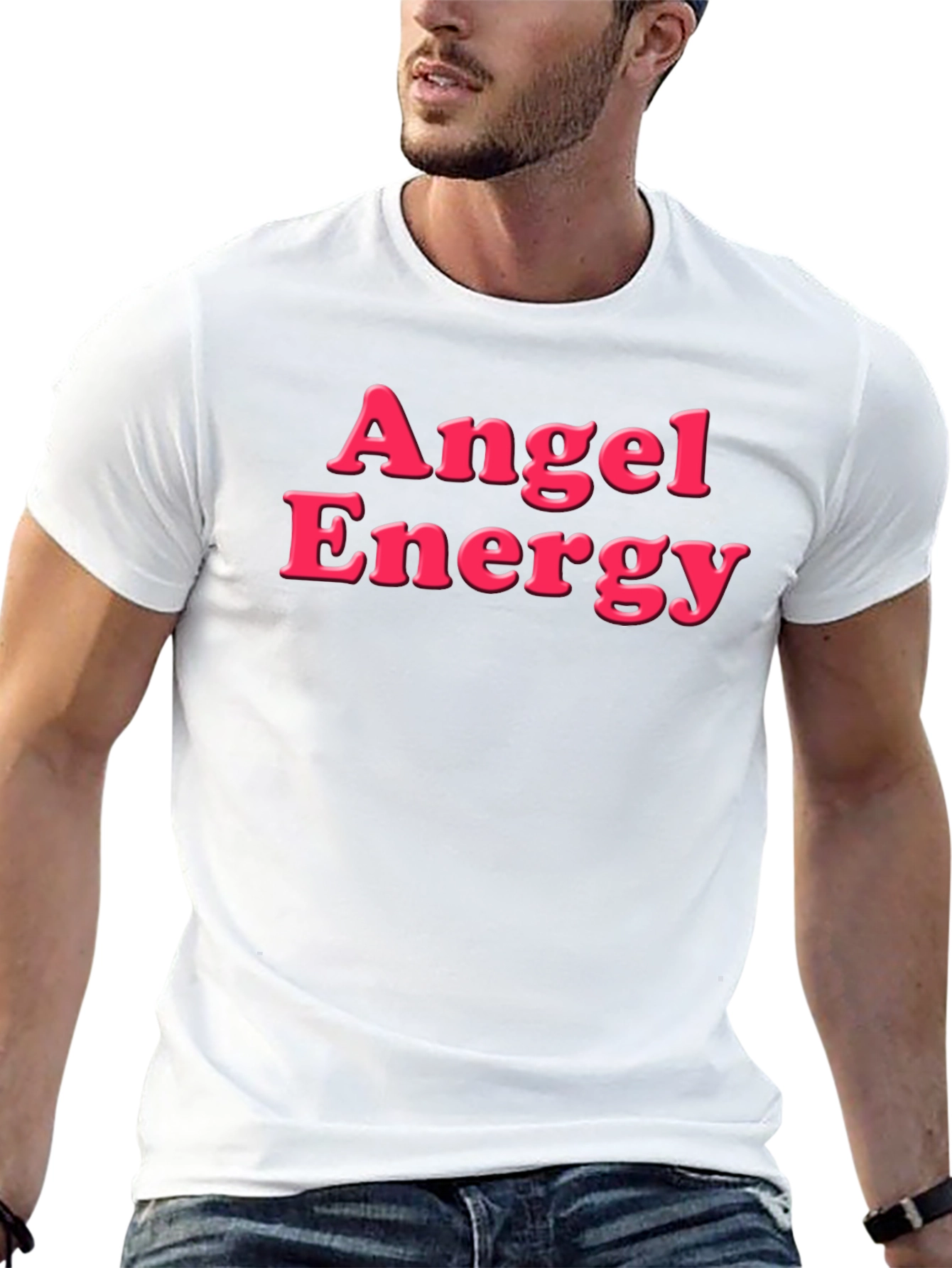 Angel Energy Black Graphic Tee