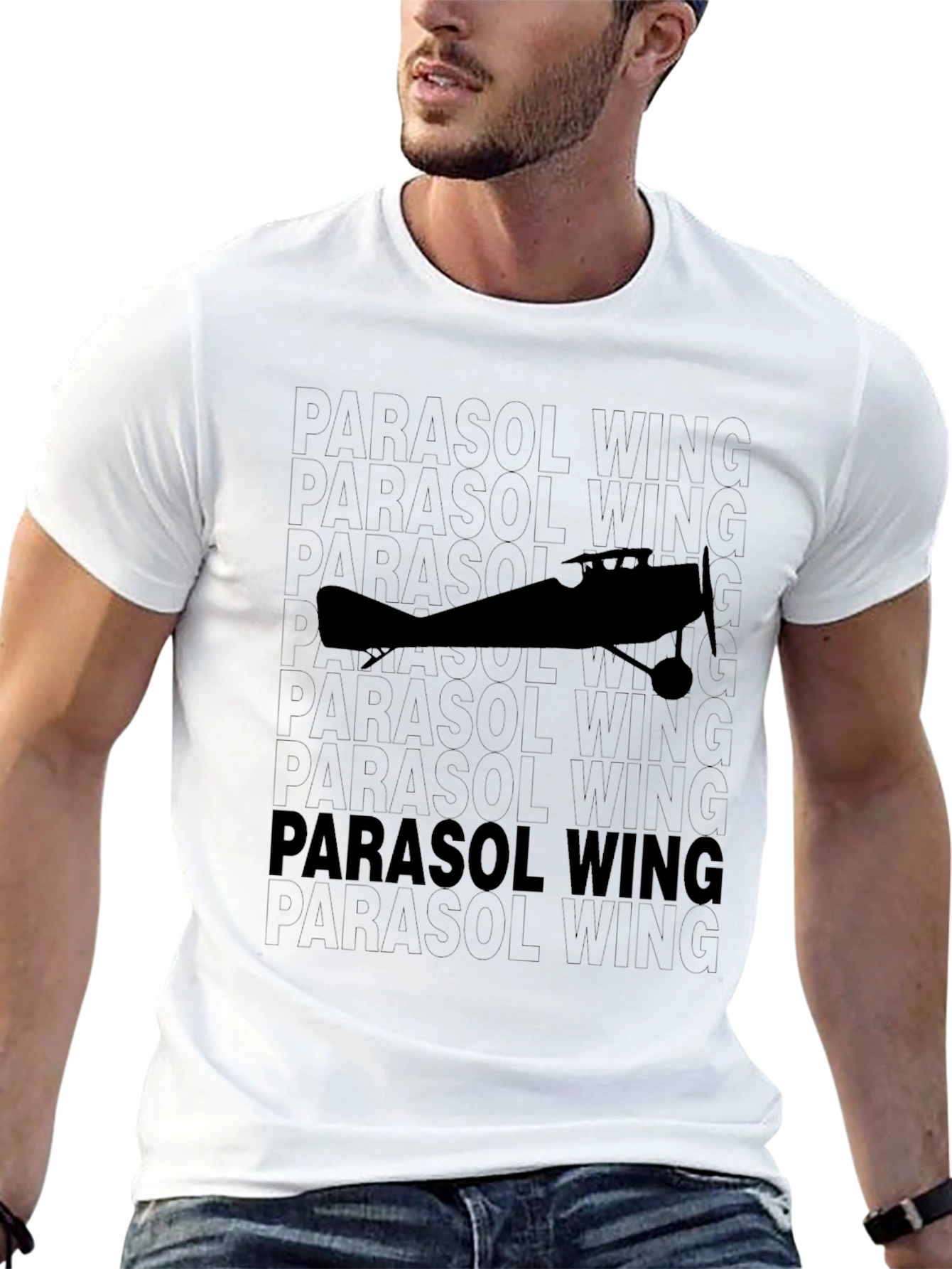 Parasol Wing Airplane T-Shirt