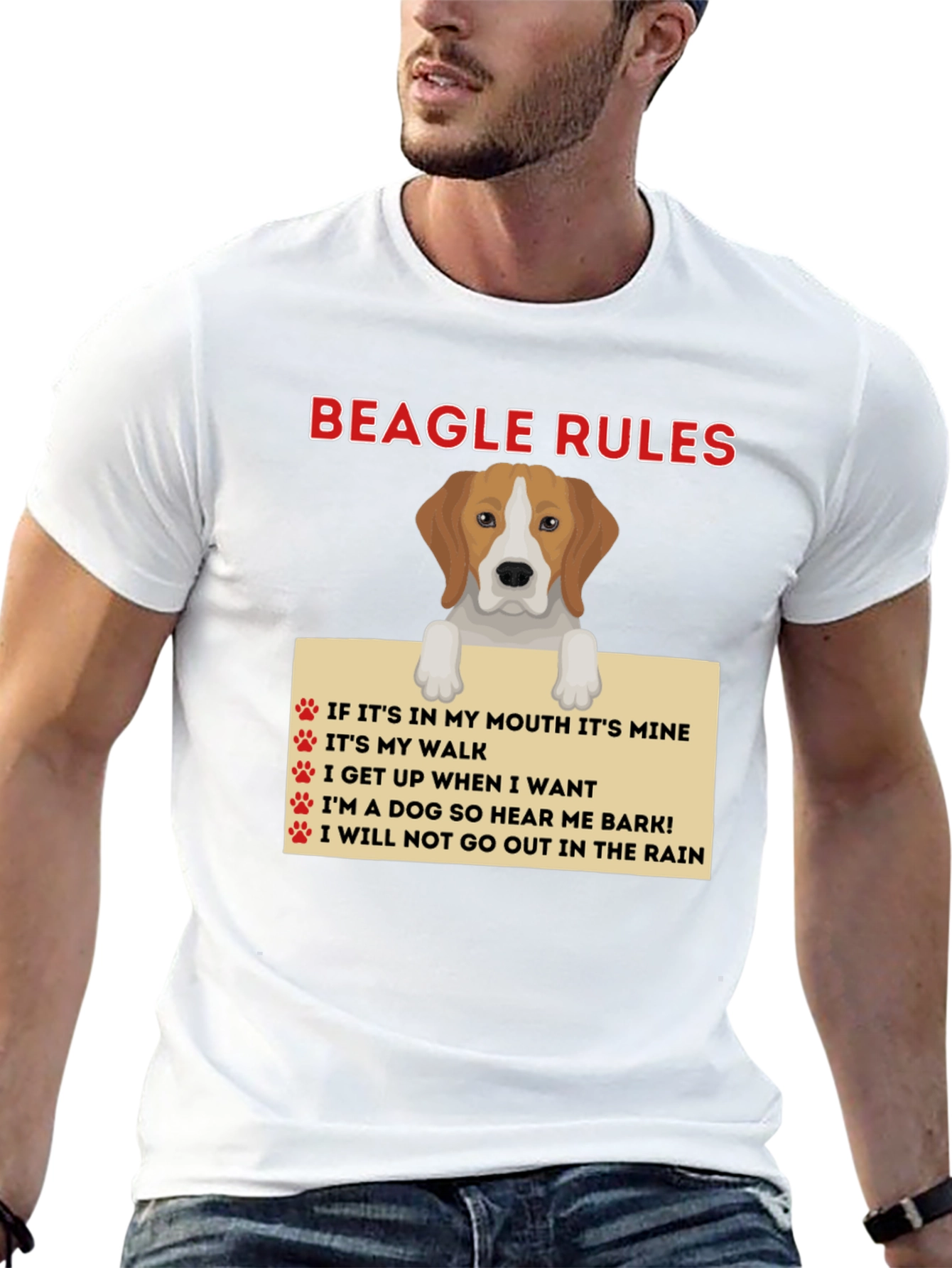 Beagle Rules Funny Dog T-Shirt