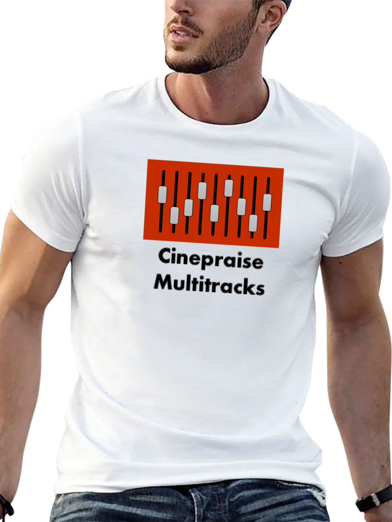Cinepraise Multitracks Graphic T-Shirt - Musician Apparel