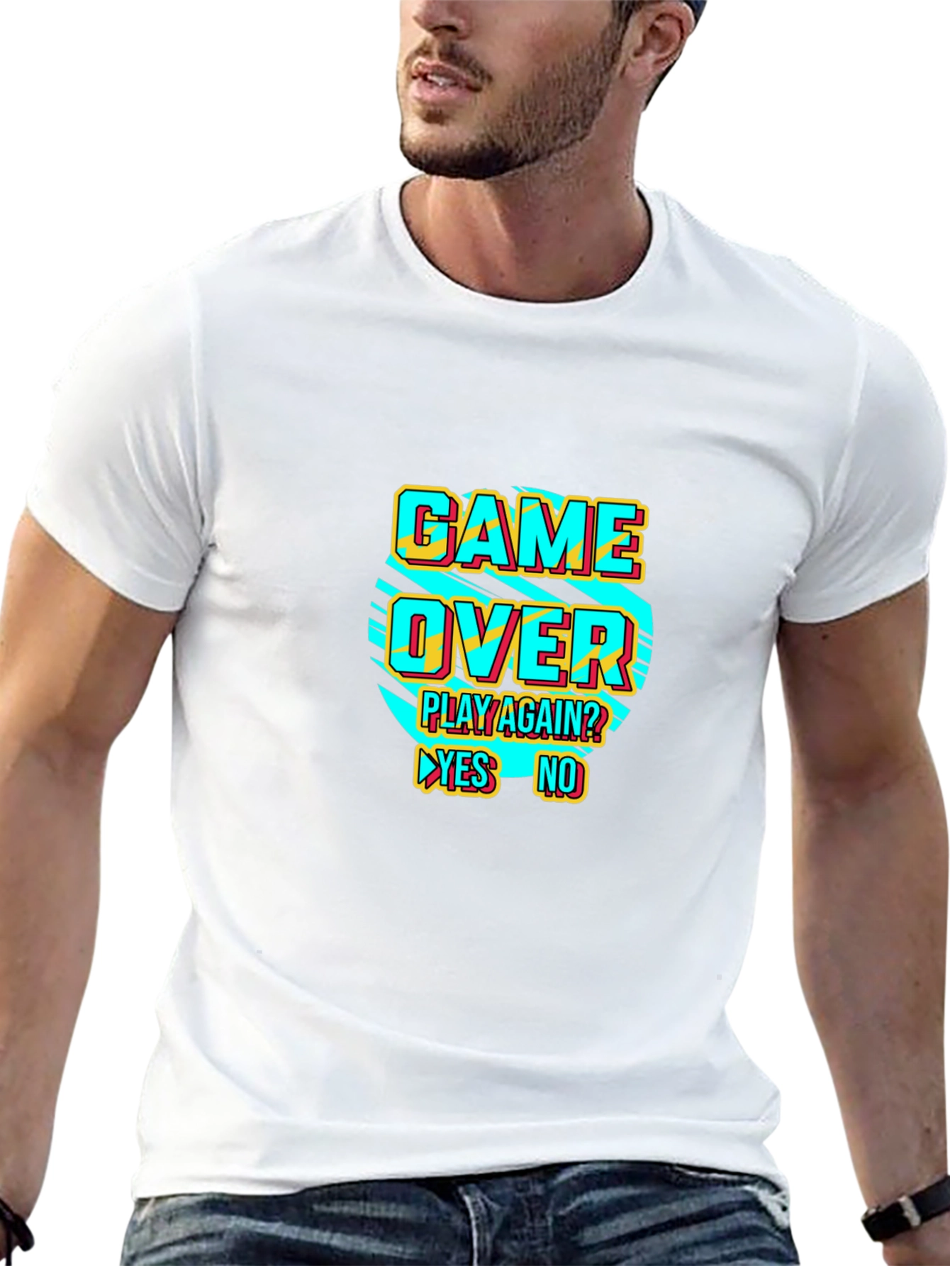 Game Over Play Again? Graphic T-Shirt