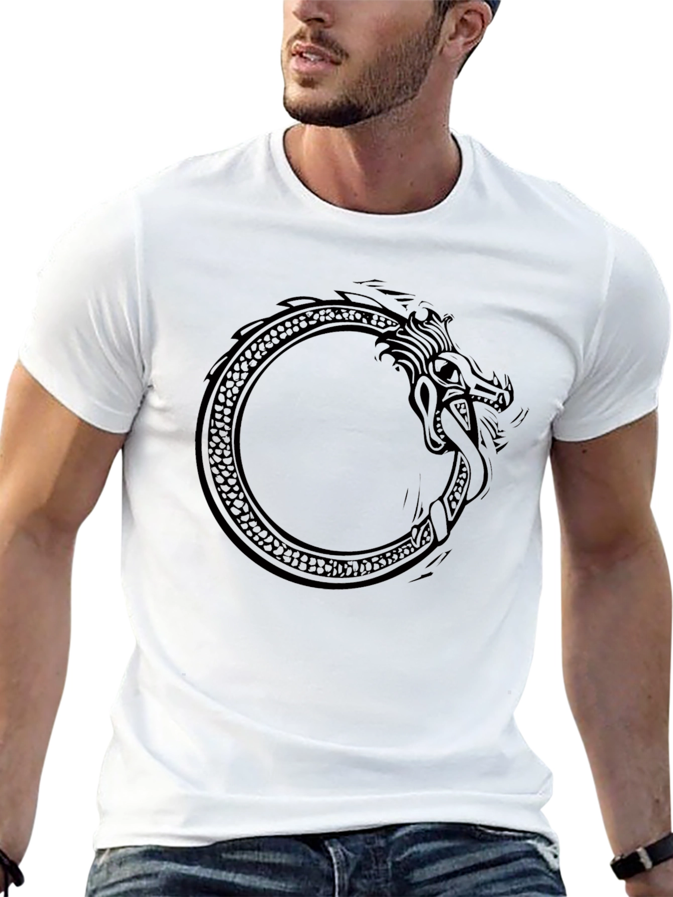 Ouroboros Serpent Black T-Shirt