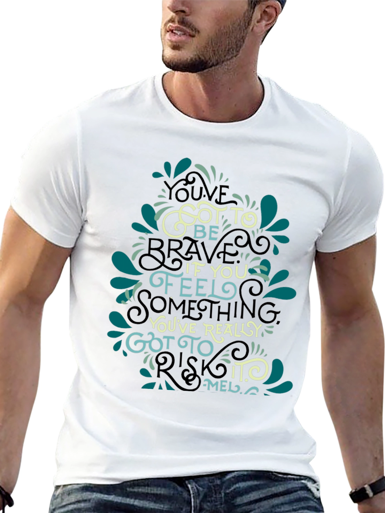 Inspirational Quote Graphic Black T-Shirt