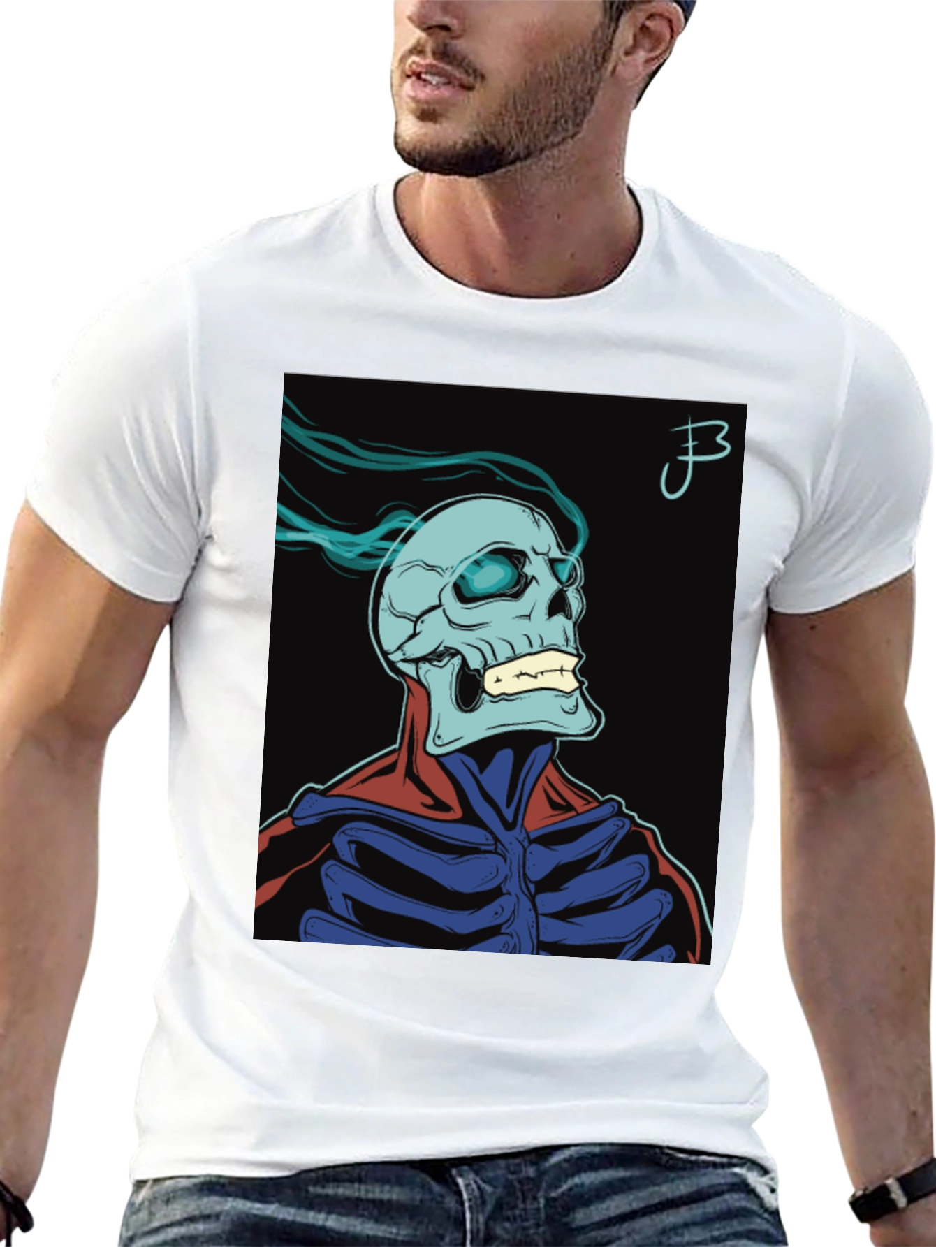 Skull Graphic Print T-Shirt