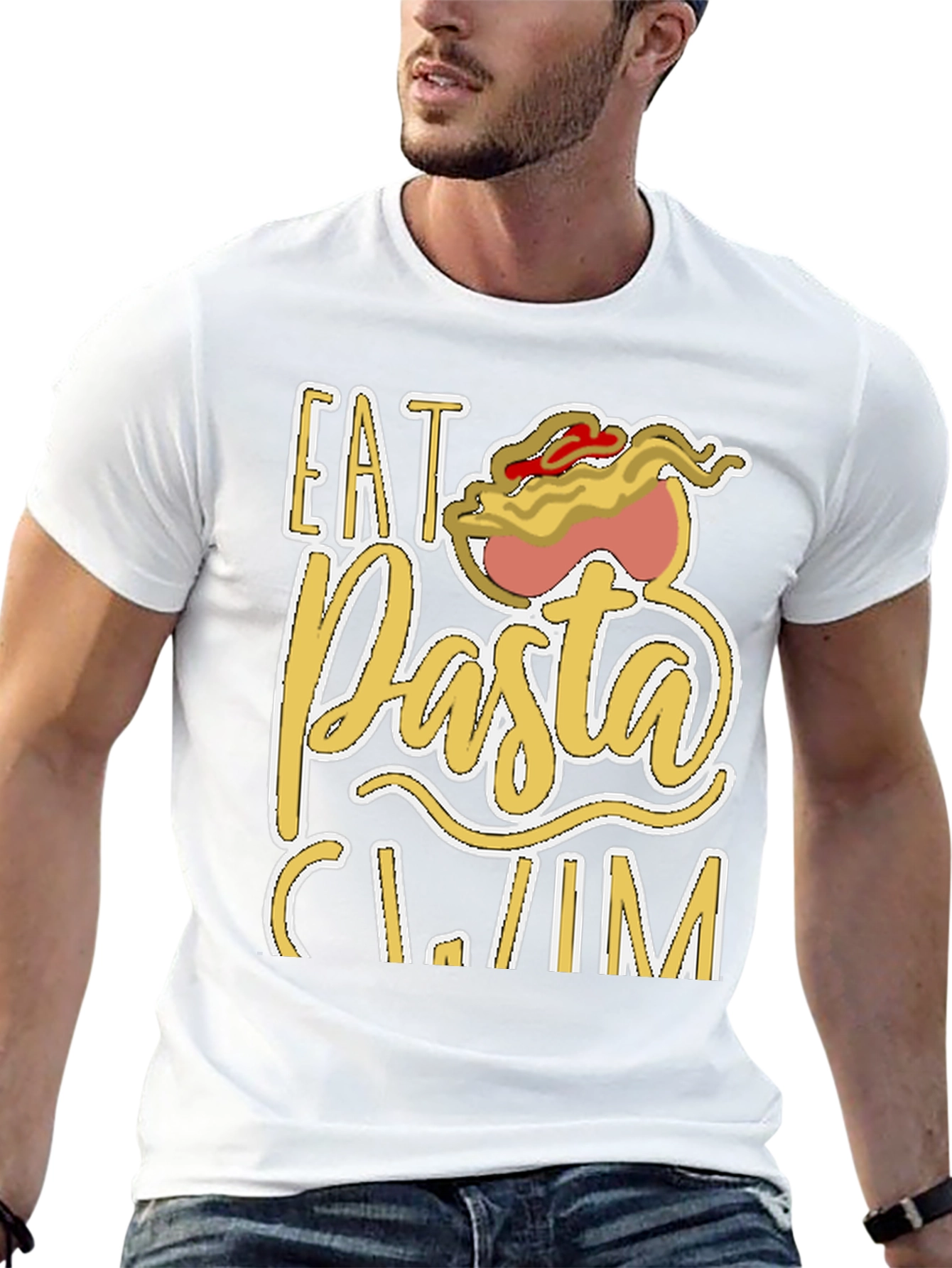 Eat Pasta Swim T-Shirt Funny Foodie Tee