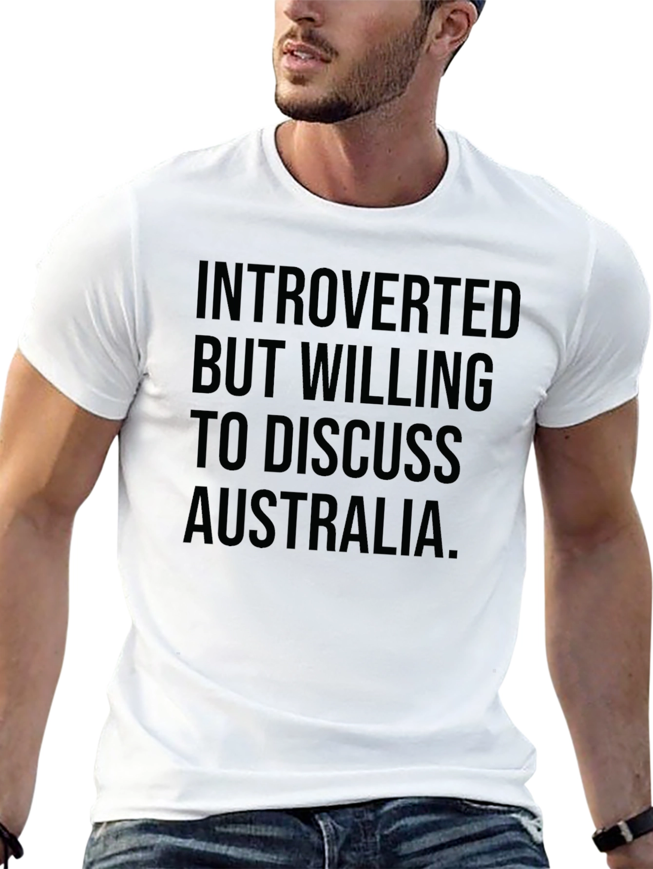 Introverted Australia T-Shirt - Funny Slogan Tee