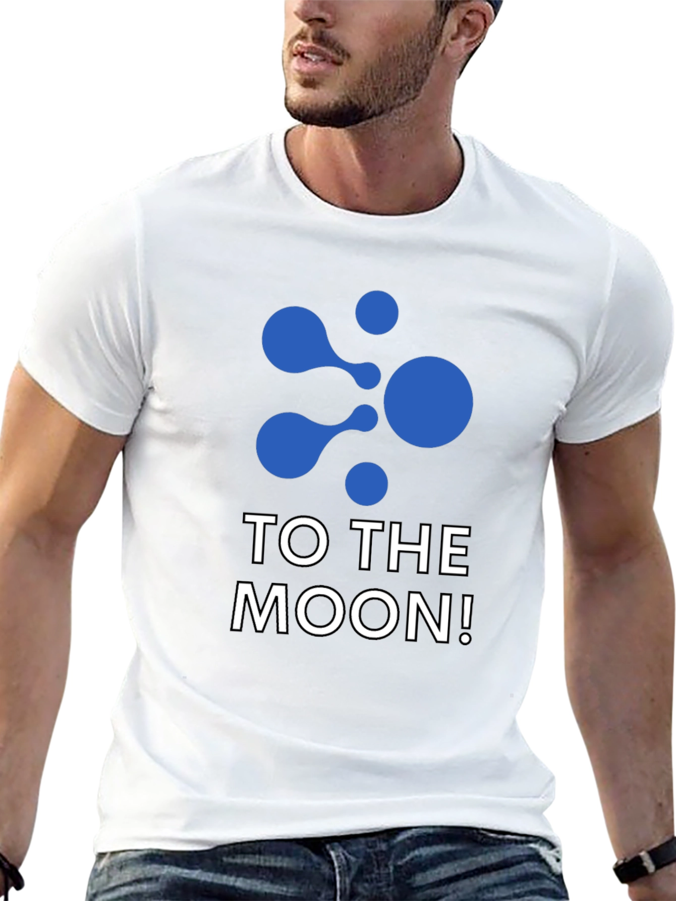 To The Moon Black T-Shirt