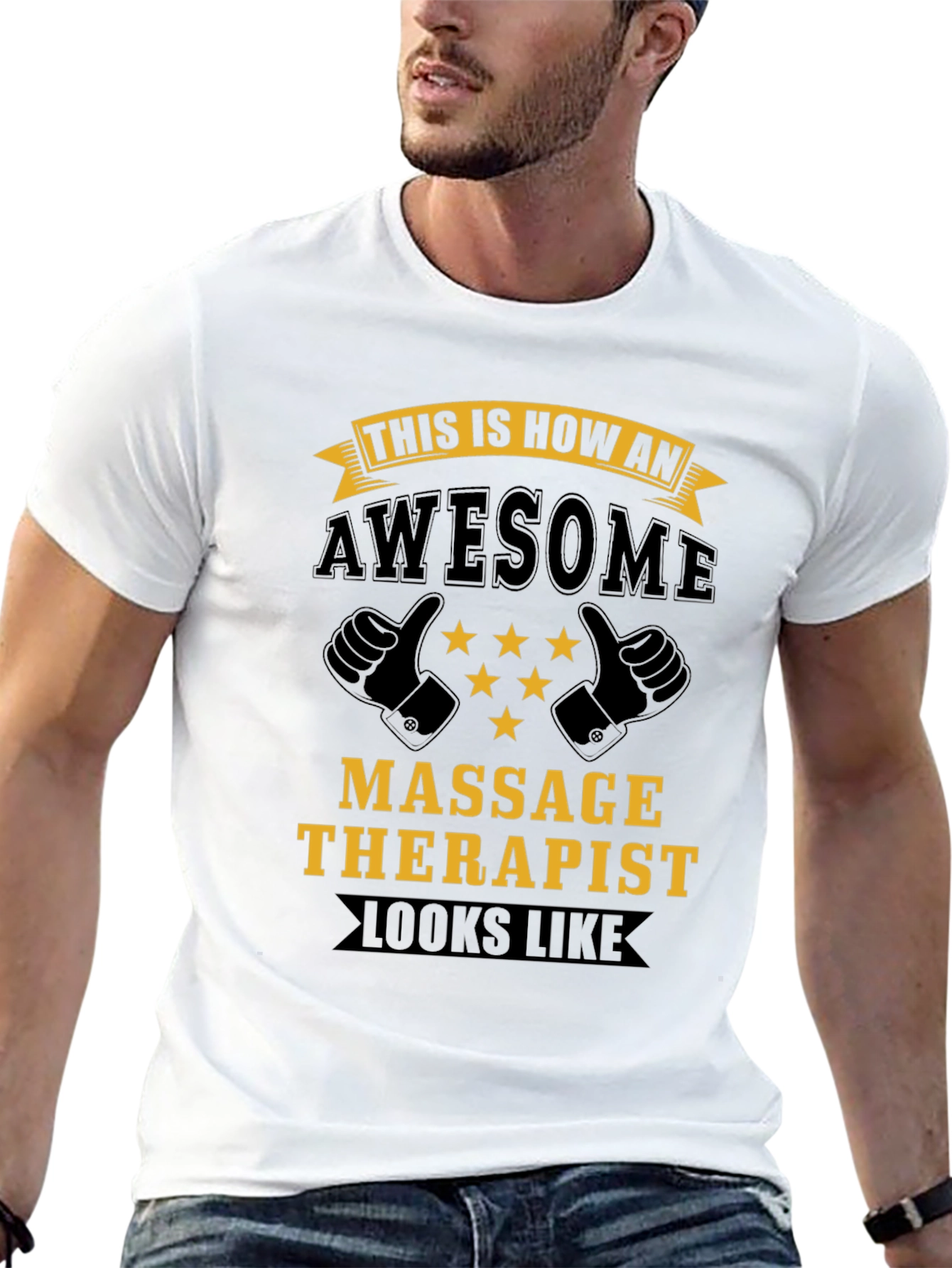 Awesome Massage Therapist T-Shirt - Black