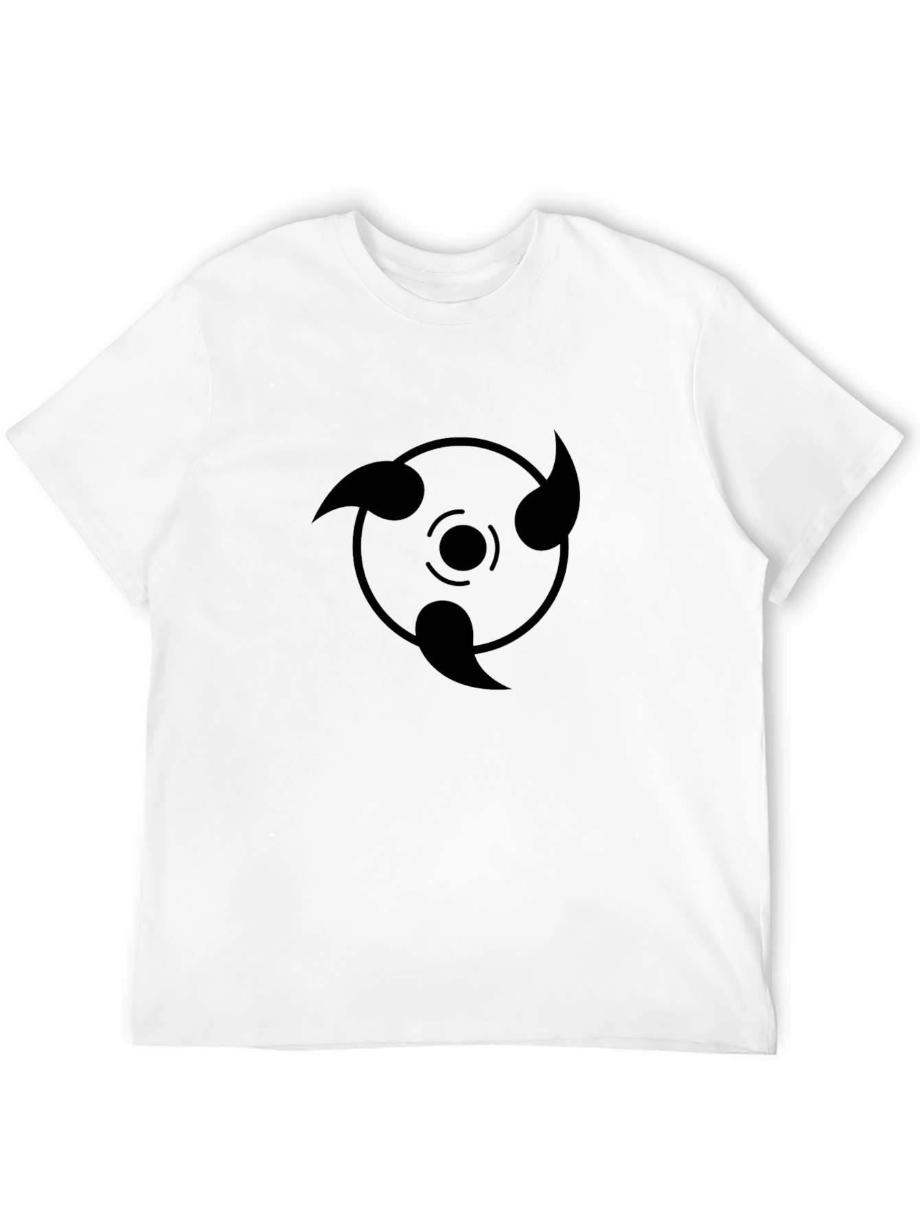 Black Rinne Sharingan Graphic Tee - Anime Inspired