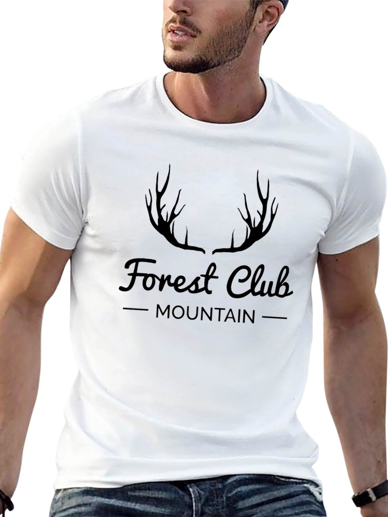 Forest Club Mountain Graphic Tee - Black