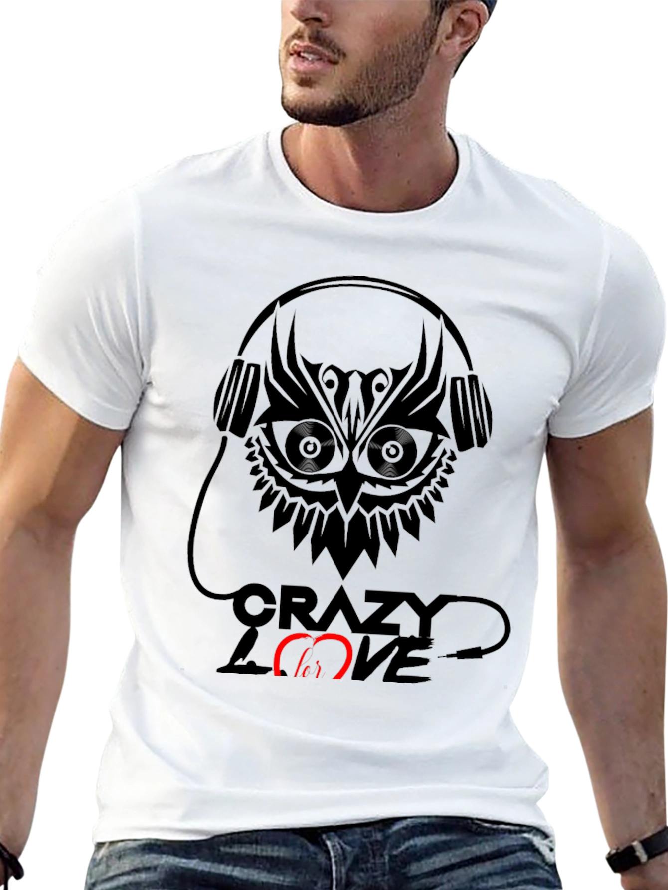 Crazy Love Owl Graphic T-Shirt