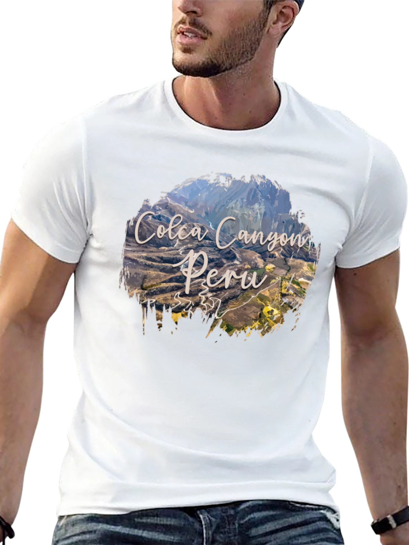 Colca Canyon Peru T-Shirt - Black Graphic Tee
