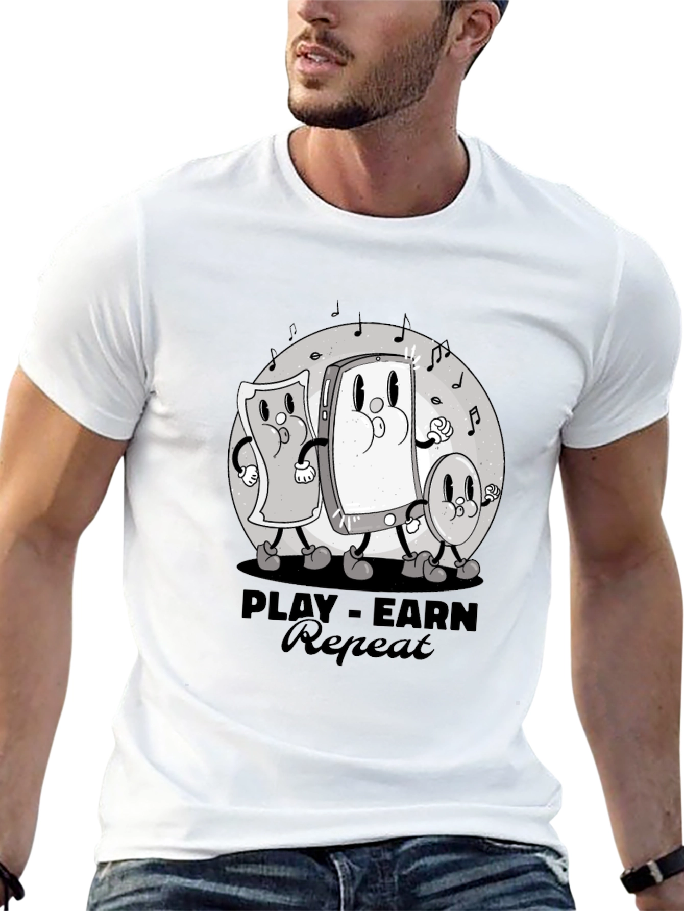 Play-Earn-Repeat Graphic Tee