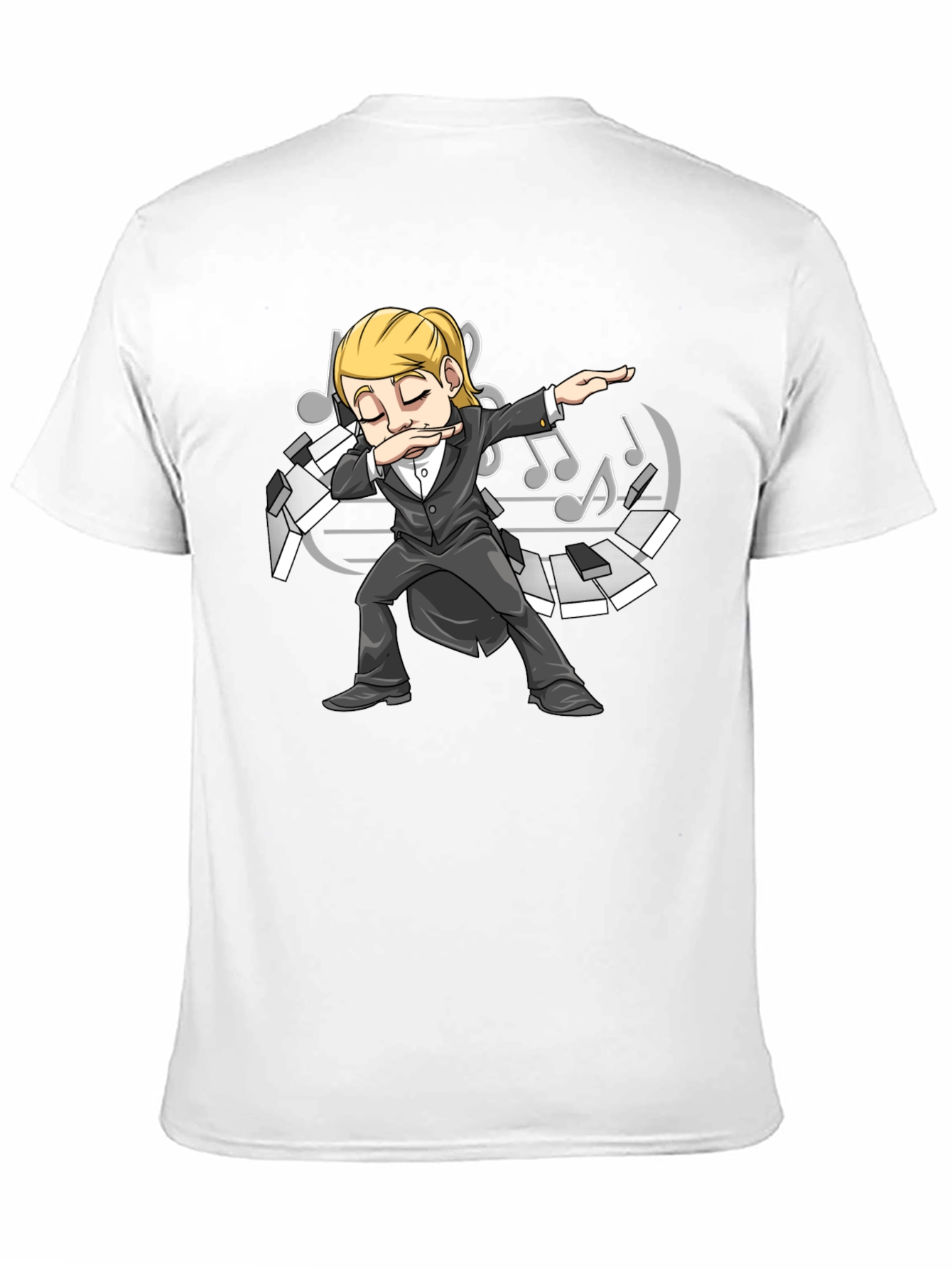 Dabbing Pianist T-Shirt - Music Lover Tee