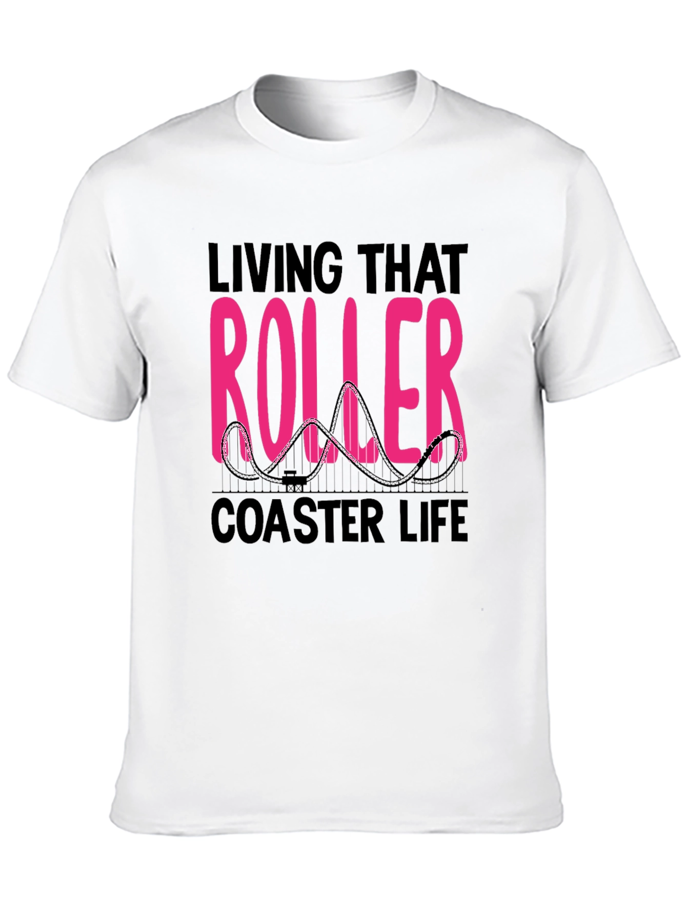 Roller Coaster Life Graphic Tee