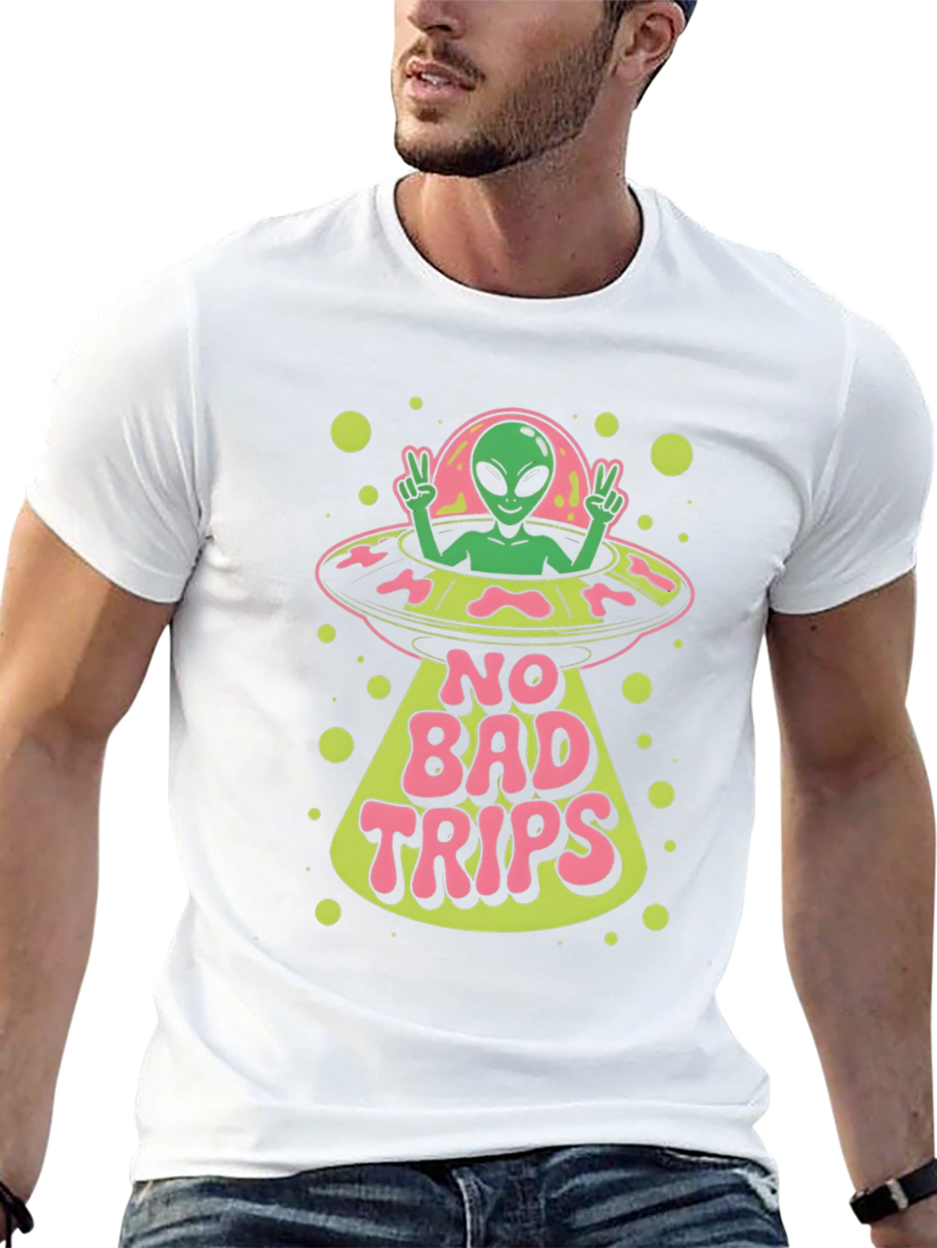 No Bad Trips Alien Graphic Tee