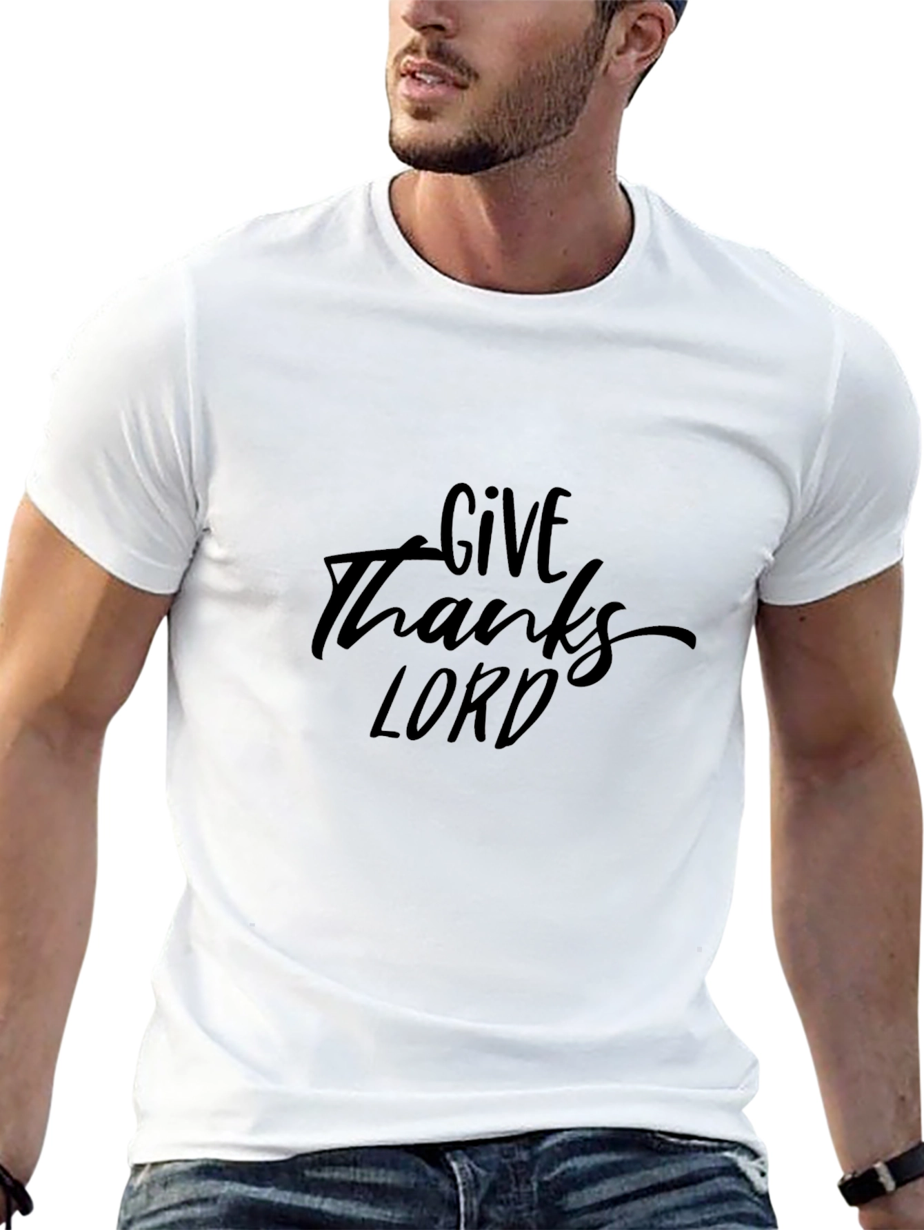 Give Thanks Lord Black T-Shirt