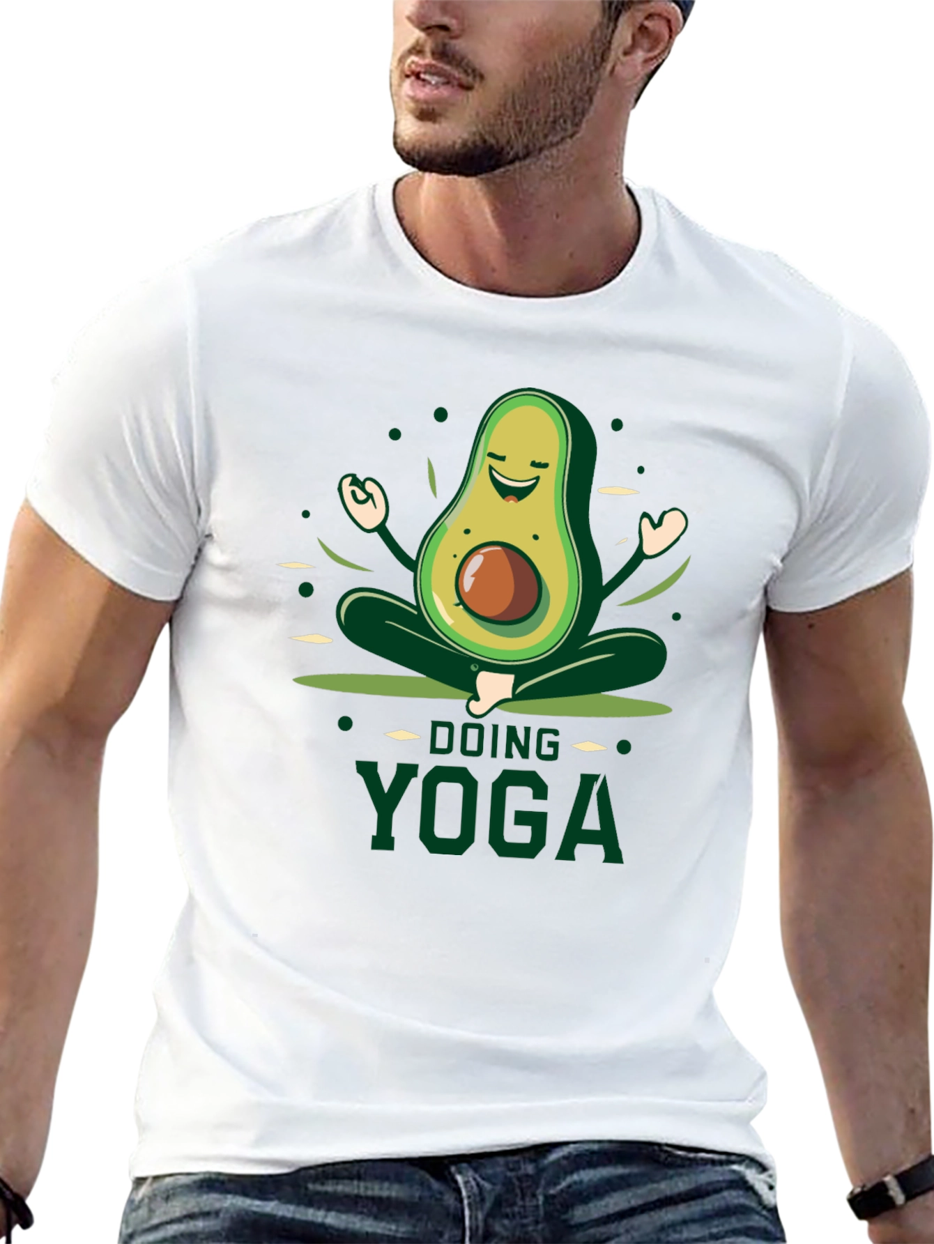 Yoga Avocado Black T-Shirt