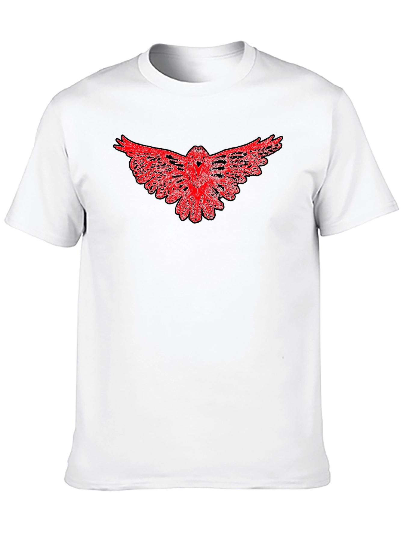 Red Owl Graphic Black T-Shirt - Mens Fashion