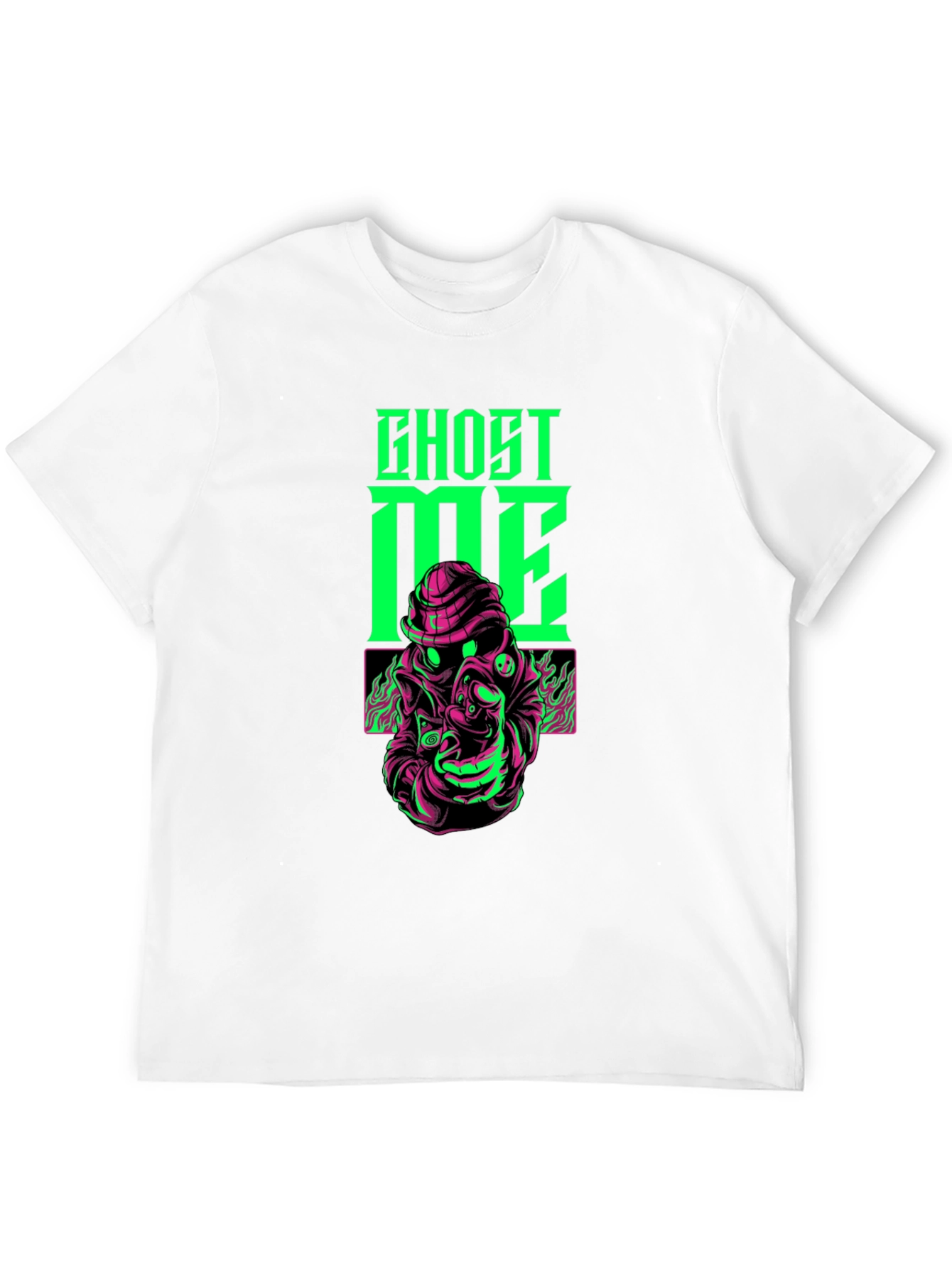 Ghost Me Graphic T-Shirt - Black