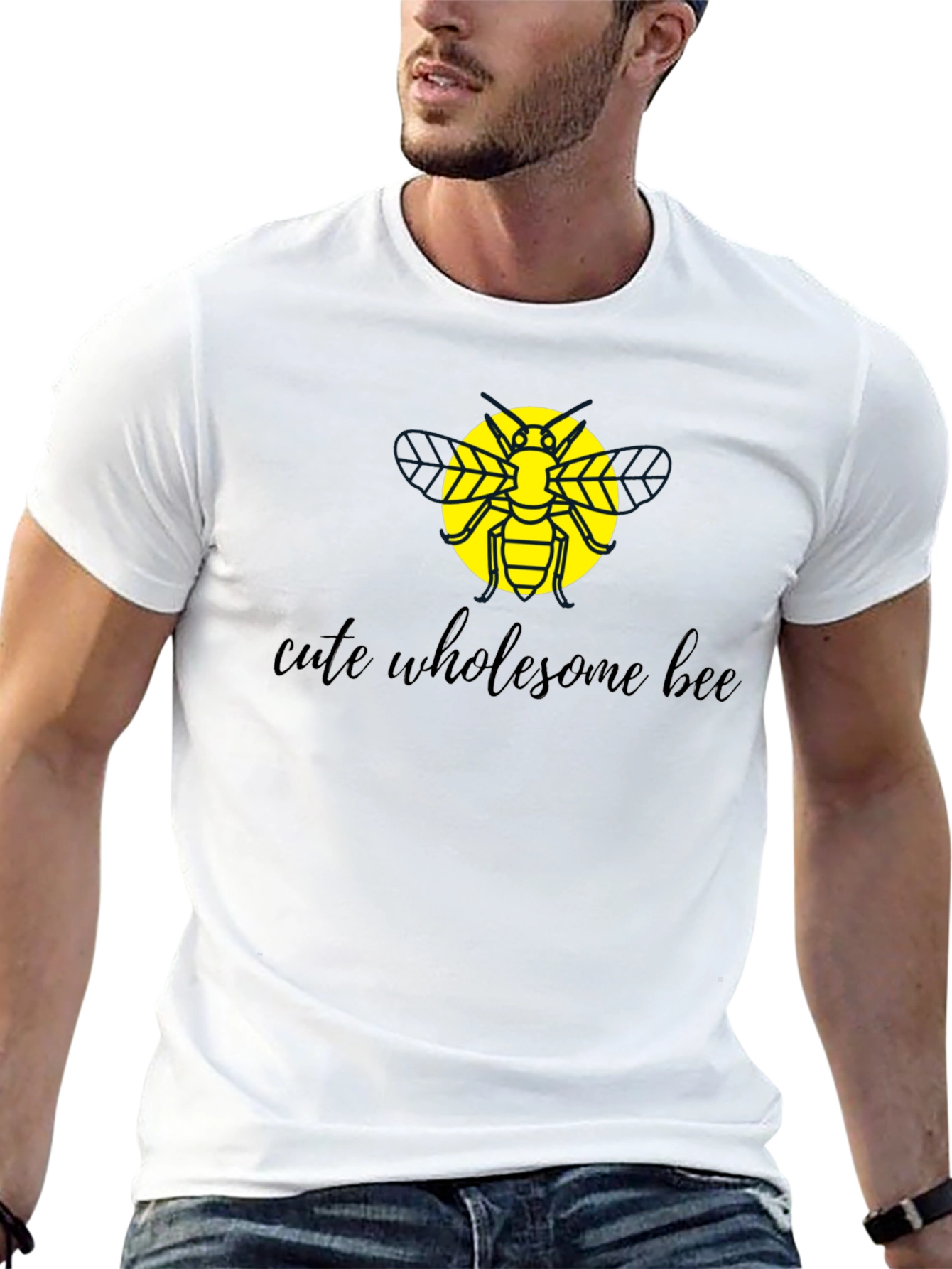 Cute Wholesome Bee Graphic Tee